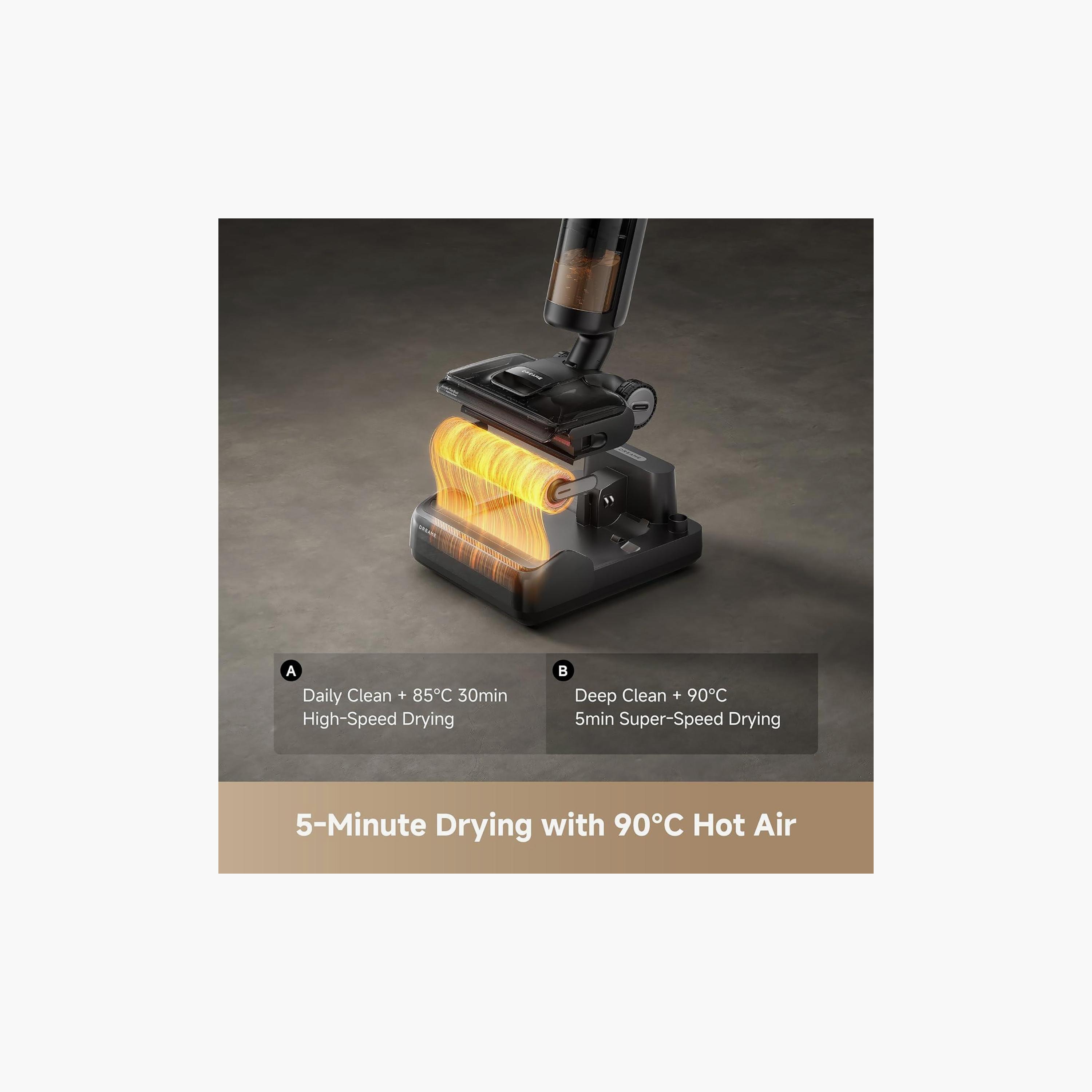 مكنسة دريمي H12 برو فليكس ريتش للتنظيف الرطب والجاف لون اسود | HHR44A-household-appliances-homeappliances-vacuumcleaners-image-2