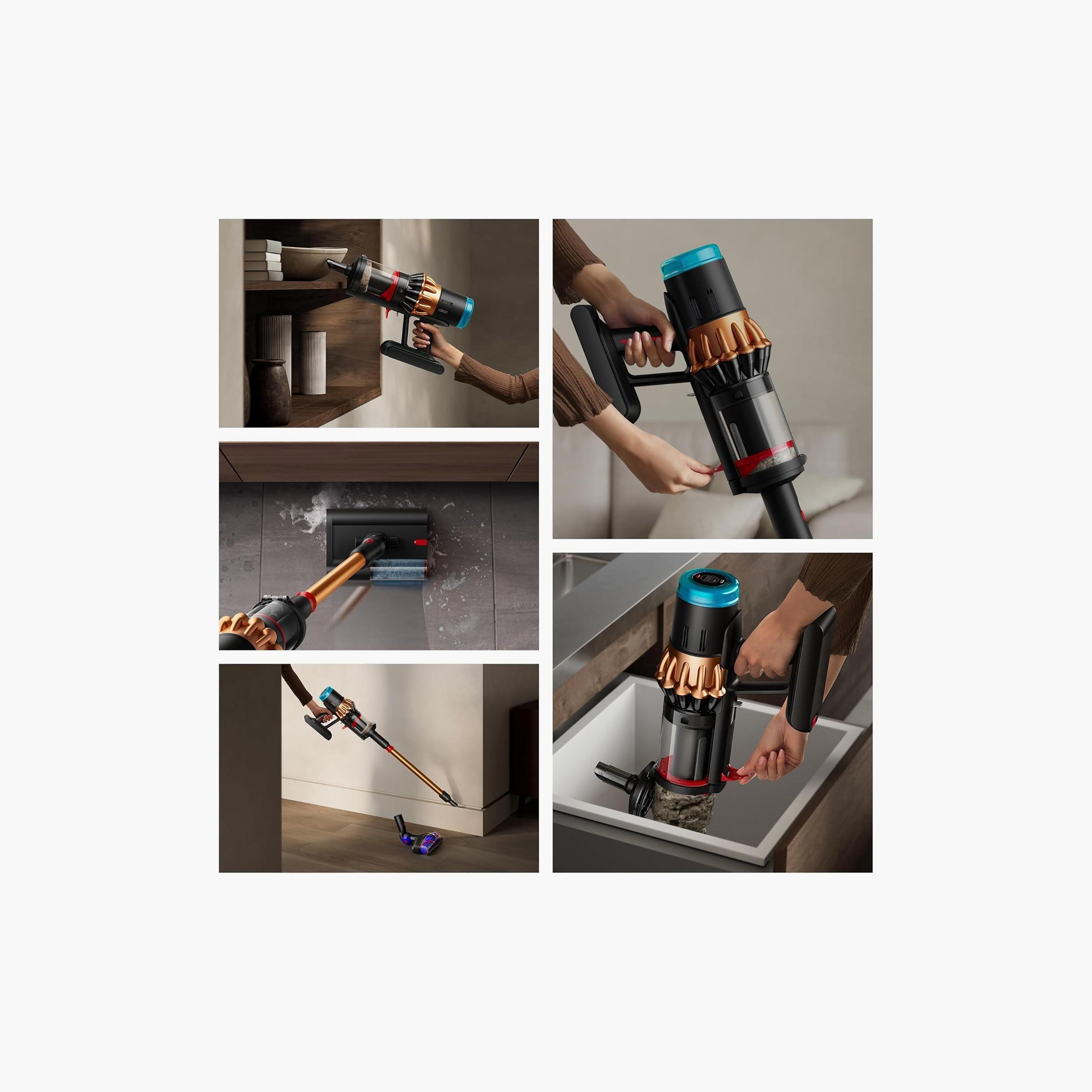 مكنسة دايسون V16 بيستون انيمال سابمارين لون اسود مطفي ونحاسي | 01-499087-household-appliances-homeappliances-vacuumcleaners-image-3