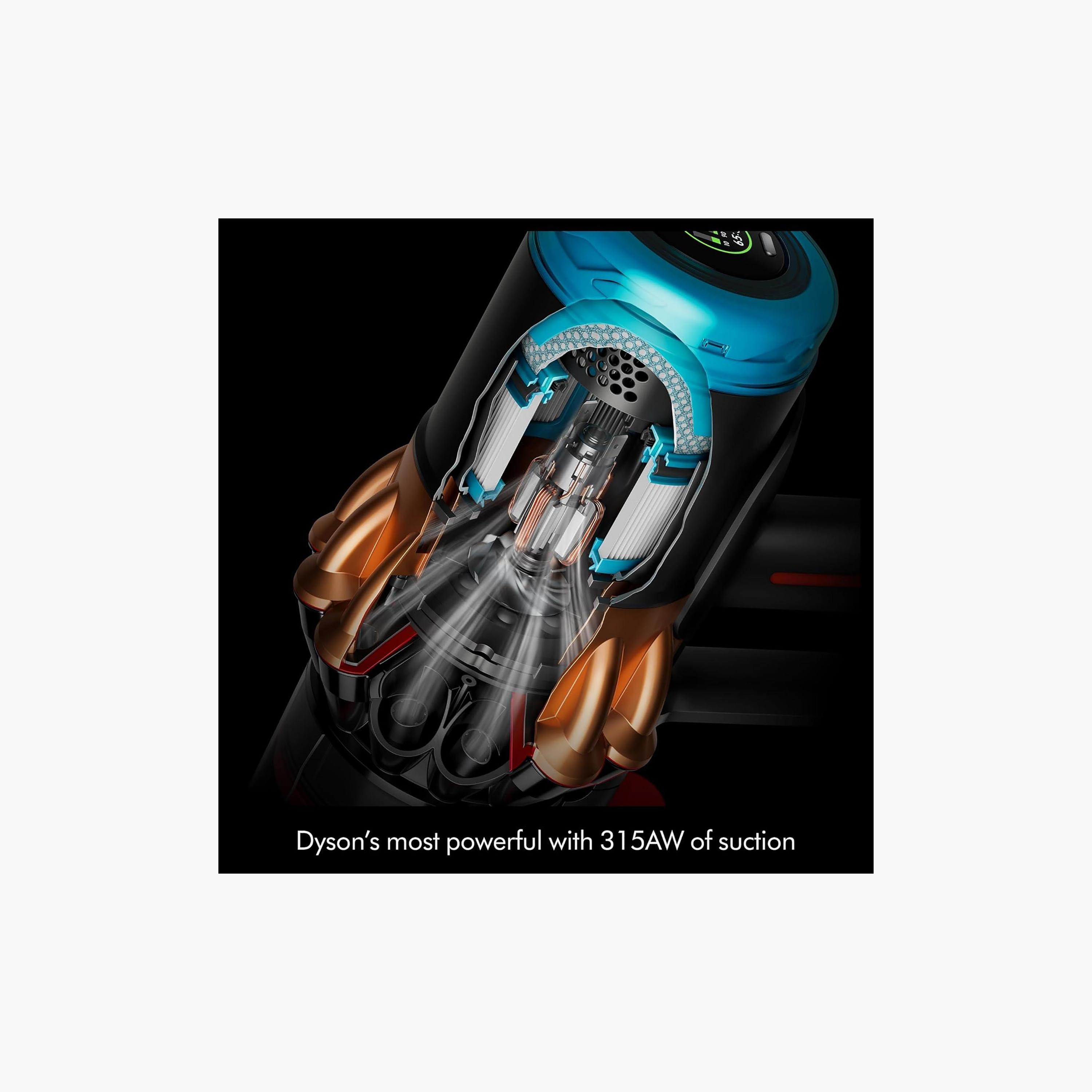 مكنسة دايسون V16 بيستون انيمال سابمارين لون اسود مطفي ونحاسي | 01-499087-household-appliances-homeappliances-vacuumcleaners-image-5