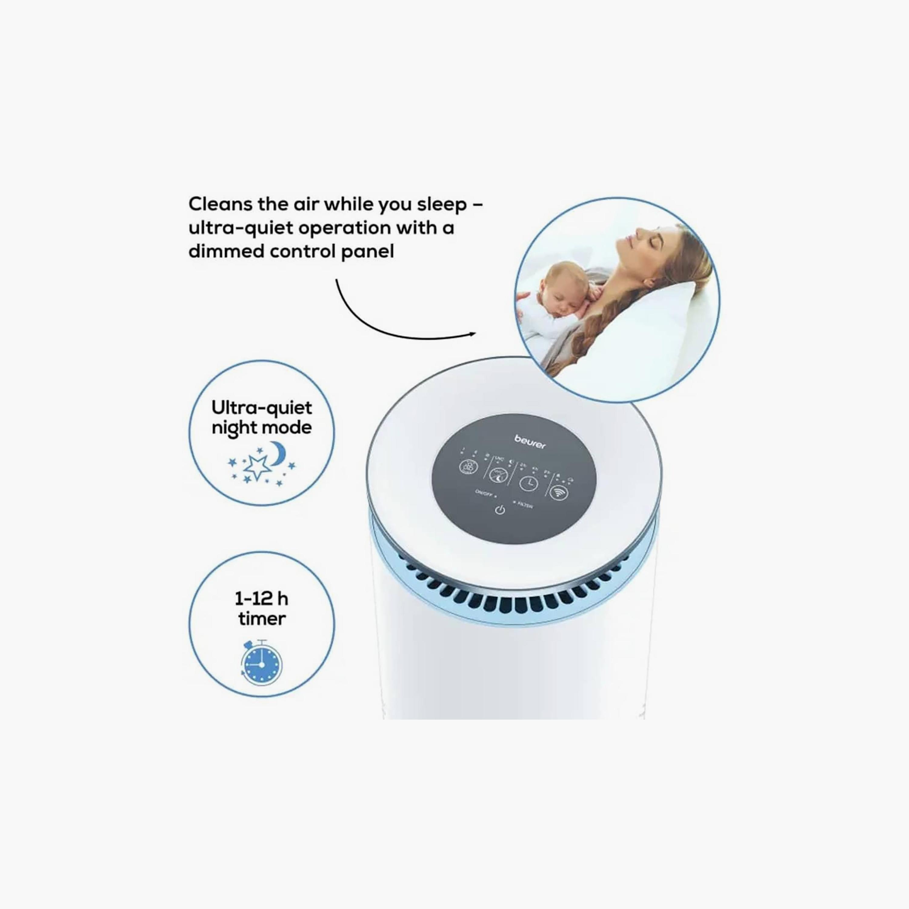 Beurer App Controlled Air Purifier White | LR400-household-appliances-homeappliances-airpurifiers-image-7