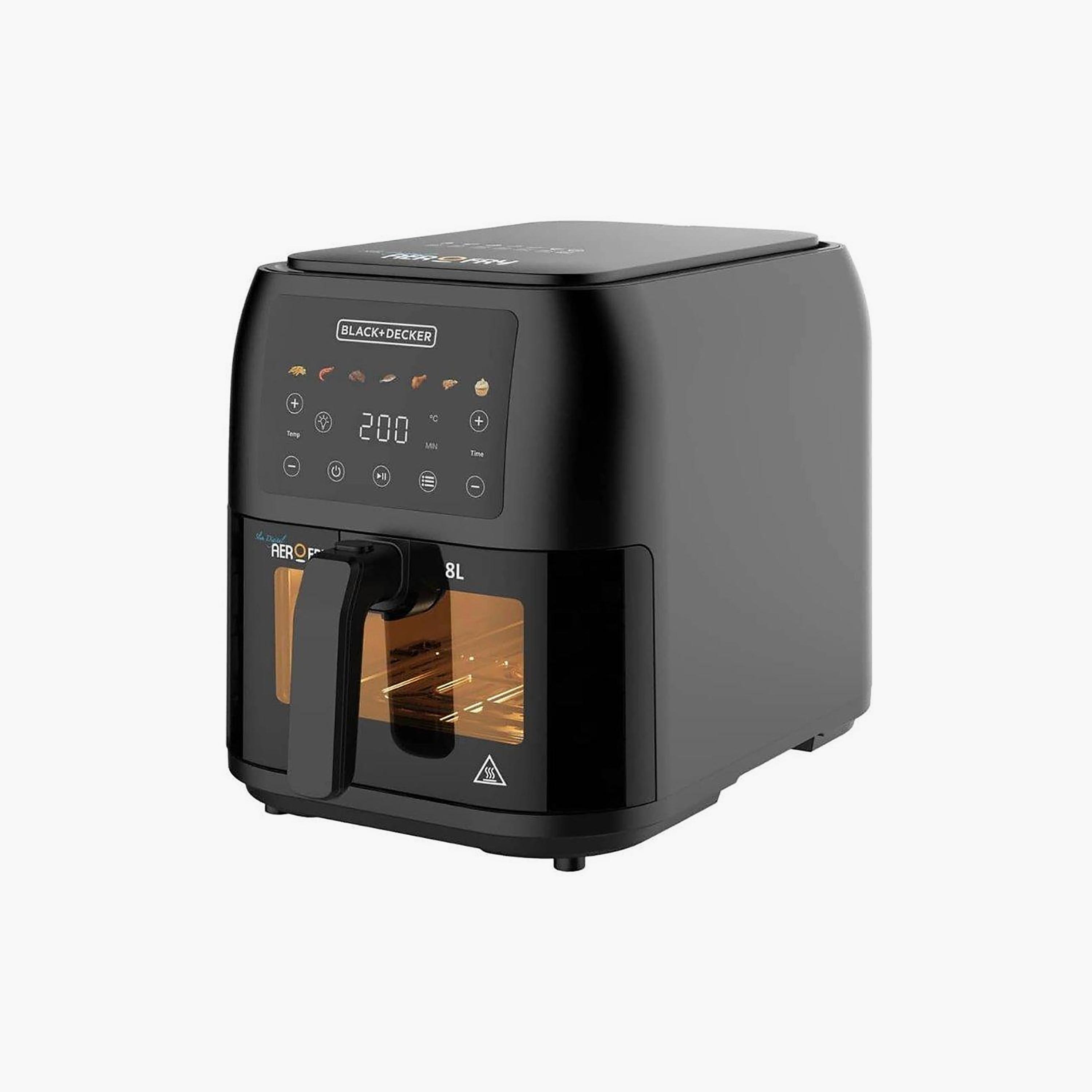 BLACK+DECKER Airfryer Black | BD-SAF80W-B5-household-appliances-kitchenappliances-airfryers-image-1
