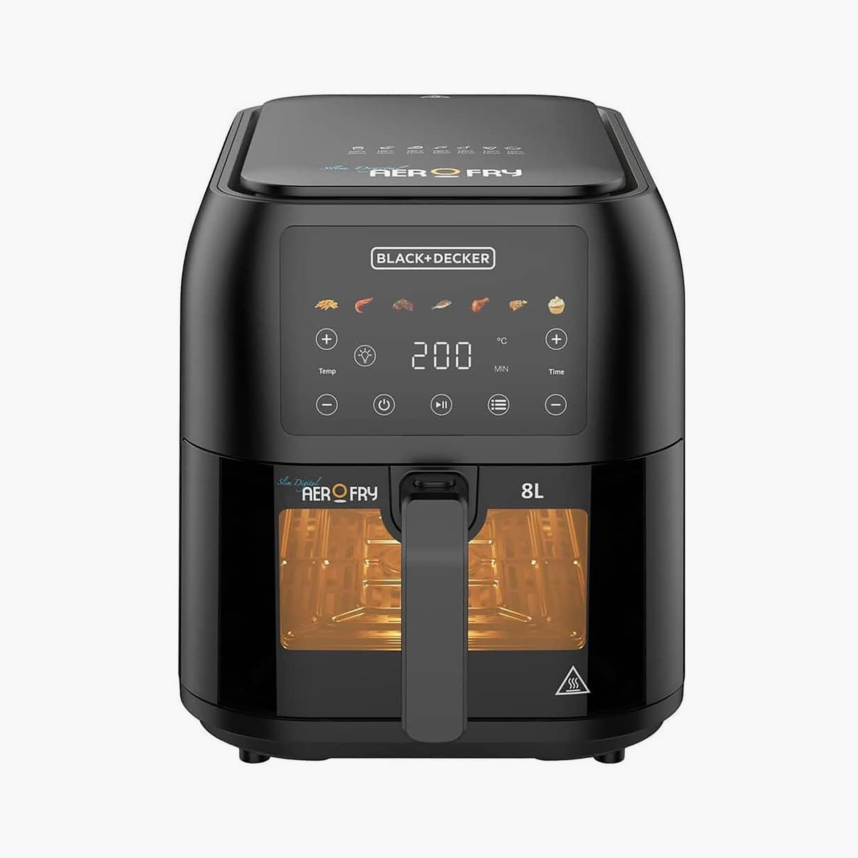 BLACK+DECKER Airfryer Black | BD-SAF80W-B5-household-appliances-kitchenappliances-airfryers-image-2