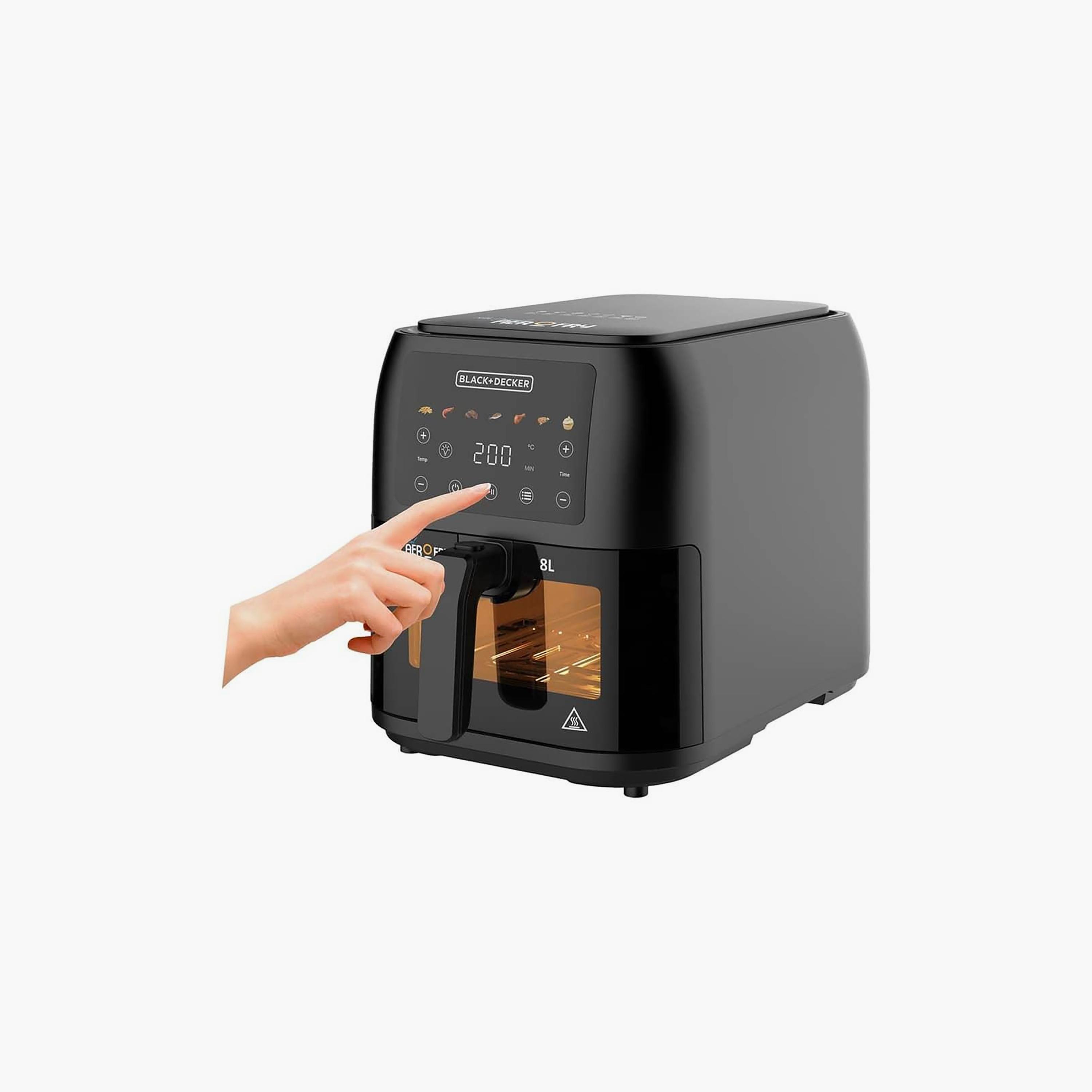 BLACK+DECKER Airfryer Black | BD-SAF80W-B5-household-appliances-kitchenappliances-airfryers-image-7