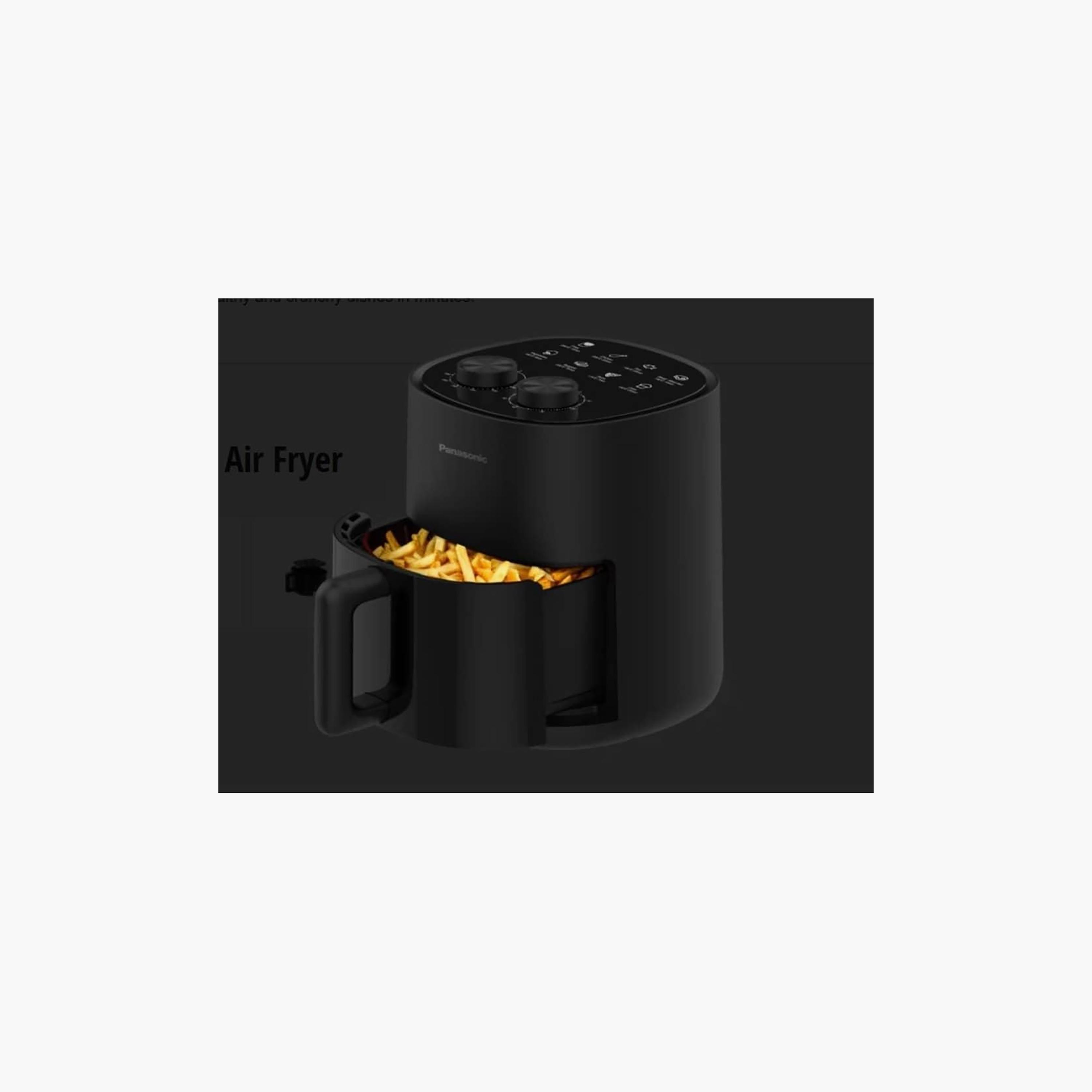 مقلاة هوائية باناسونيك 1400 واط سعة 4.5 لتر لون اسود | NF-CC450KUA-household-appliances-kitchenappliances-airfryers-image-3