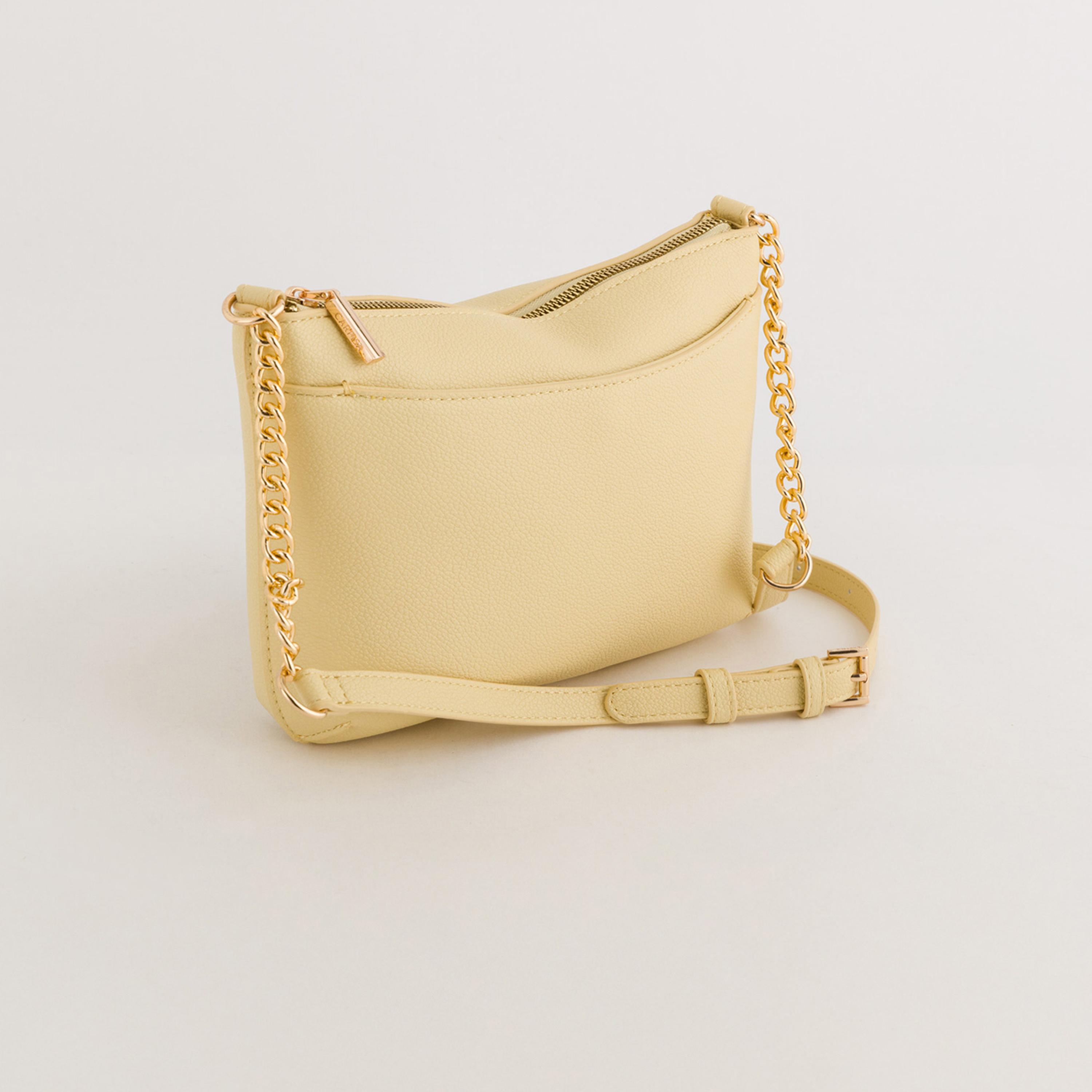 Carpisa Bucaneve V3 Textured Crossbody Bag with Zipper closure and Adjustable Strap | 24 X 5 X 17 CM-women-bagsandwallets-handbags-image-1