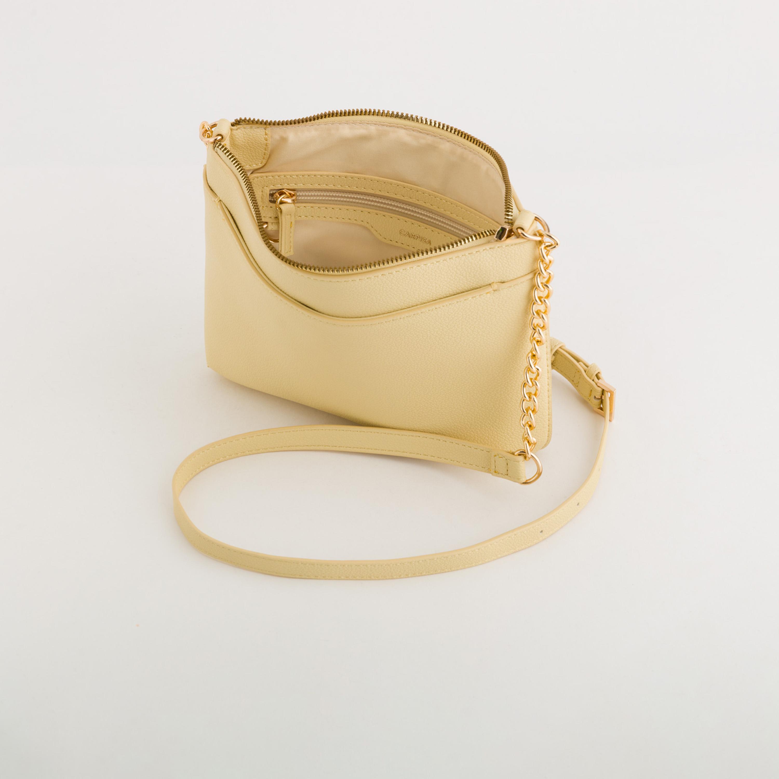 Carpisa Bucaneve V3 Textured Crossbody Bag with Zipper closure and Adjustable Strap | 24 X 5 X 17 CM-women-bagsandwallets-handbags-image-4