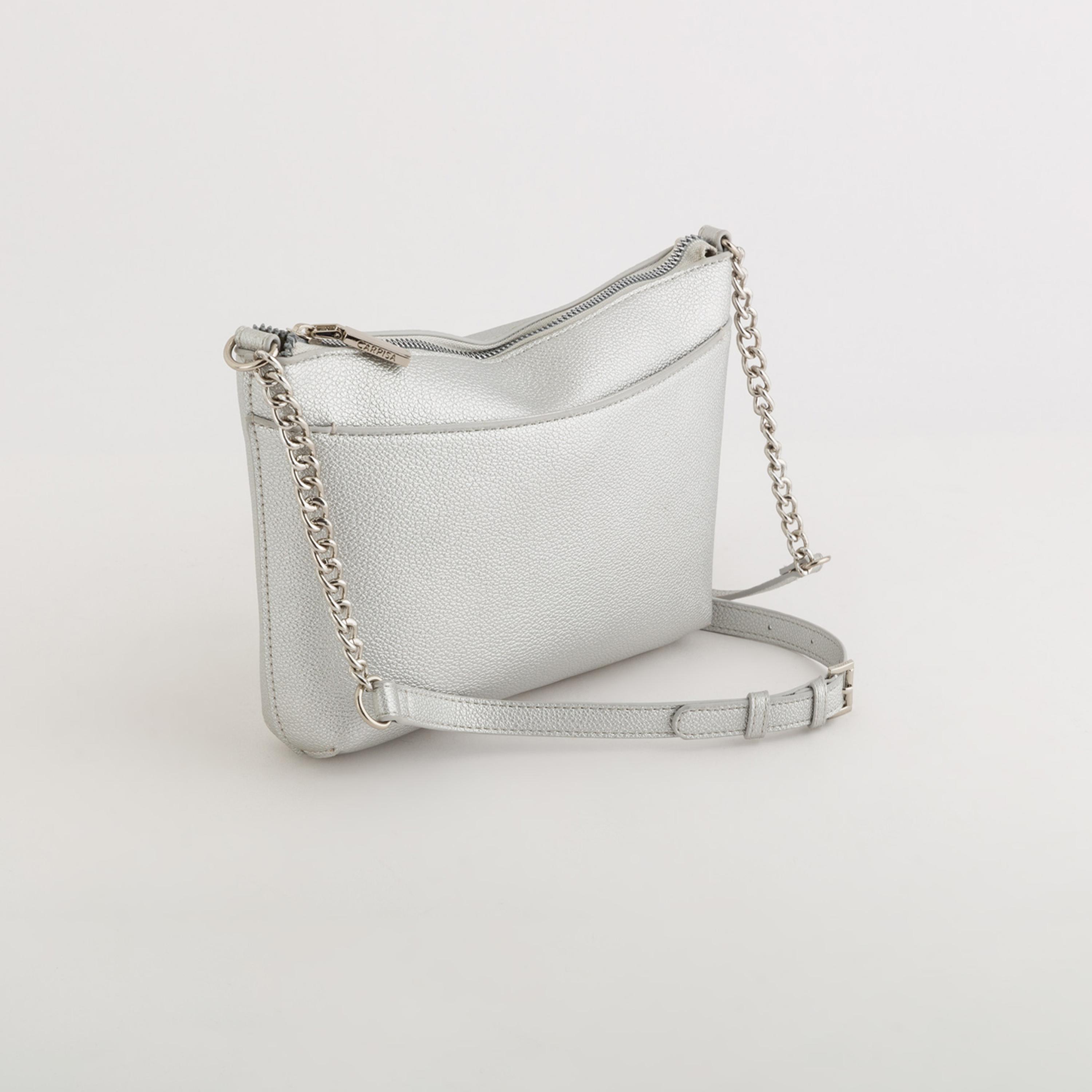 Carpisa Bucaneve V3 Textured Crossbody Bag with Zipper closure and Adjustable Strap | 24 X 5 X 17 CM-women-bagsandwallets-handbags-image-1