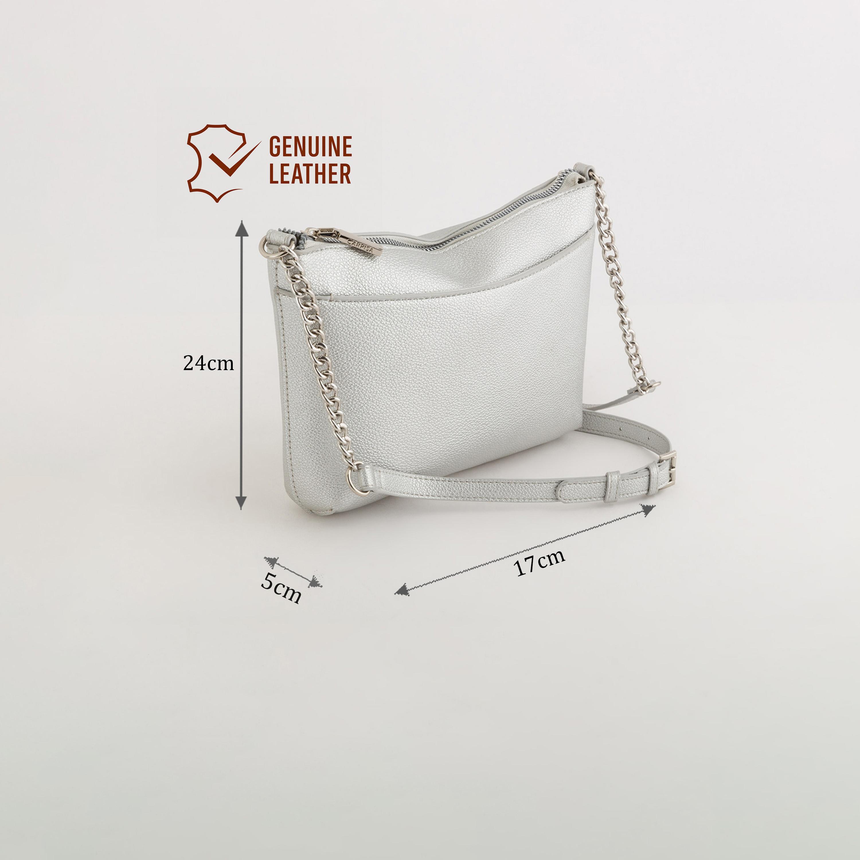 Carpisa Bucaneve V3 Textured Crossbody Bag with Zipper closure and Adjustable Strap | 24 X 5 X 17 CM-women-bagsandwallets-handbags-image-2