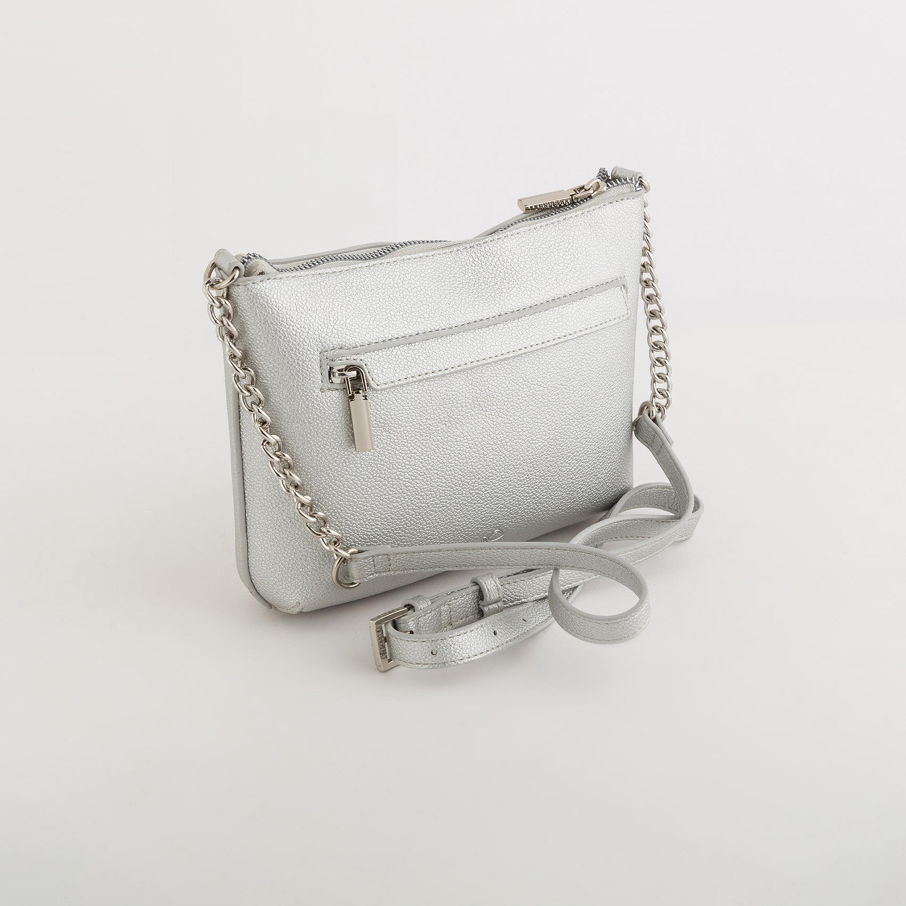 Carpisa Bucaneve V3 Textured Crossbody Bag with Zipper closure and Adjustable Strap | 24 X 5 X 17 CM-women-bagsandwallets-handbags-image-3