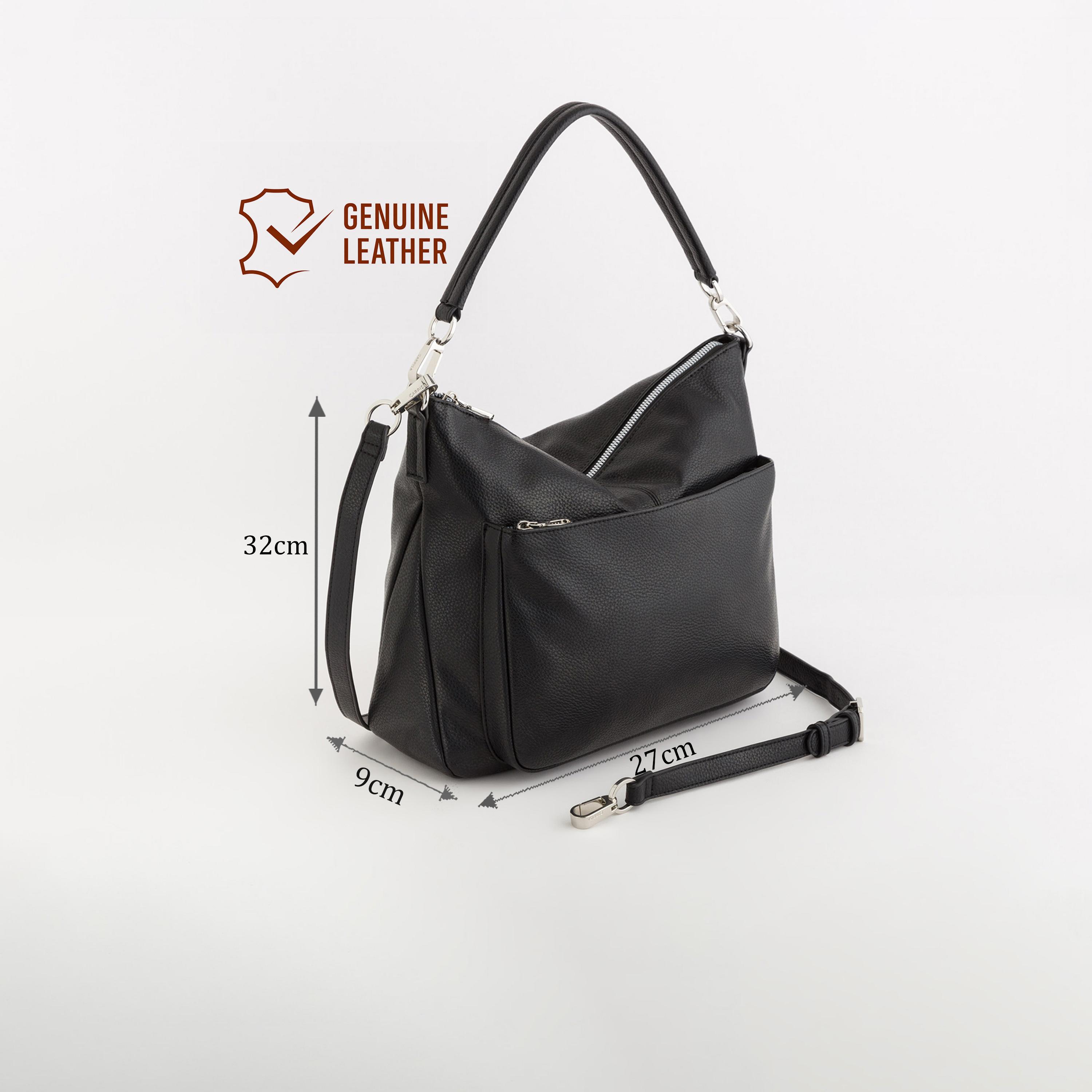 Carpisa Ester Textured Top Handle Hobo Bag with Zipper closure and Detachable Strap | 32 X 9 X 27 CM-women-bagsandwallets-handbags-image-2
