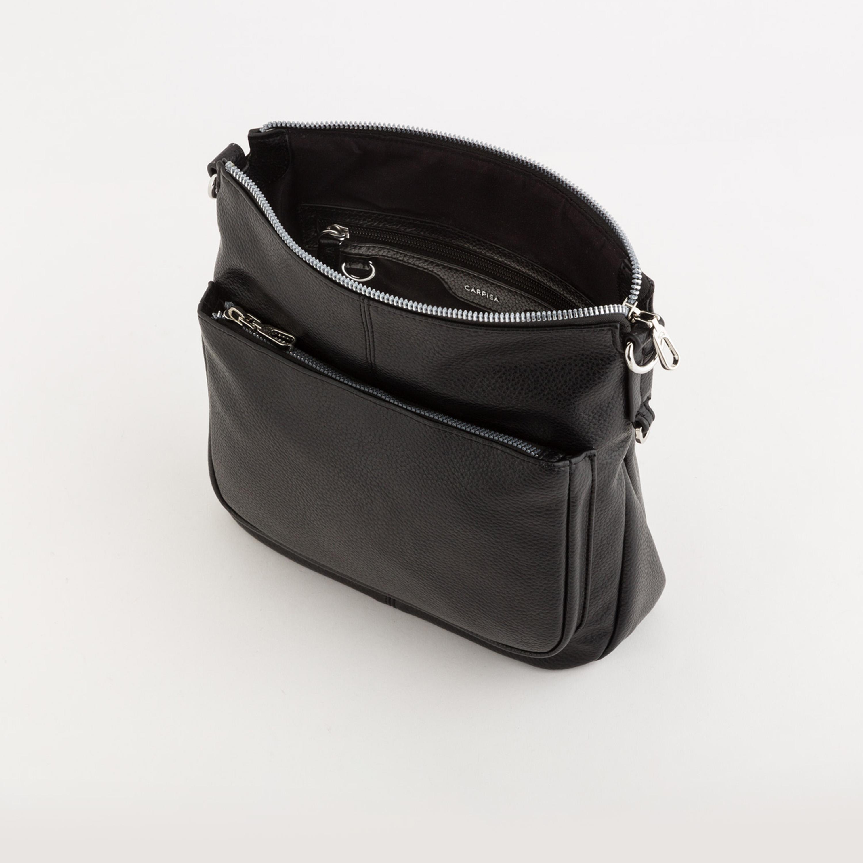 كاربيسا - شنطة كروس إستر ملمس مميز سحاب إغلاق وحزام قابل للإزالة | 24.5 × 7 × 24 سم-women-bagsandwallets-handbags-image-4