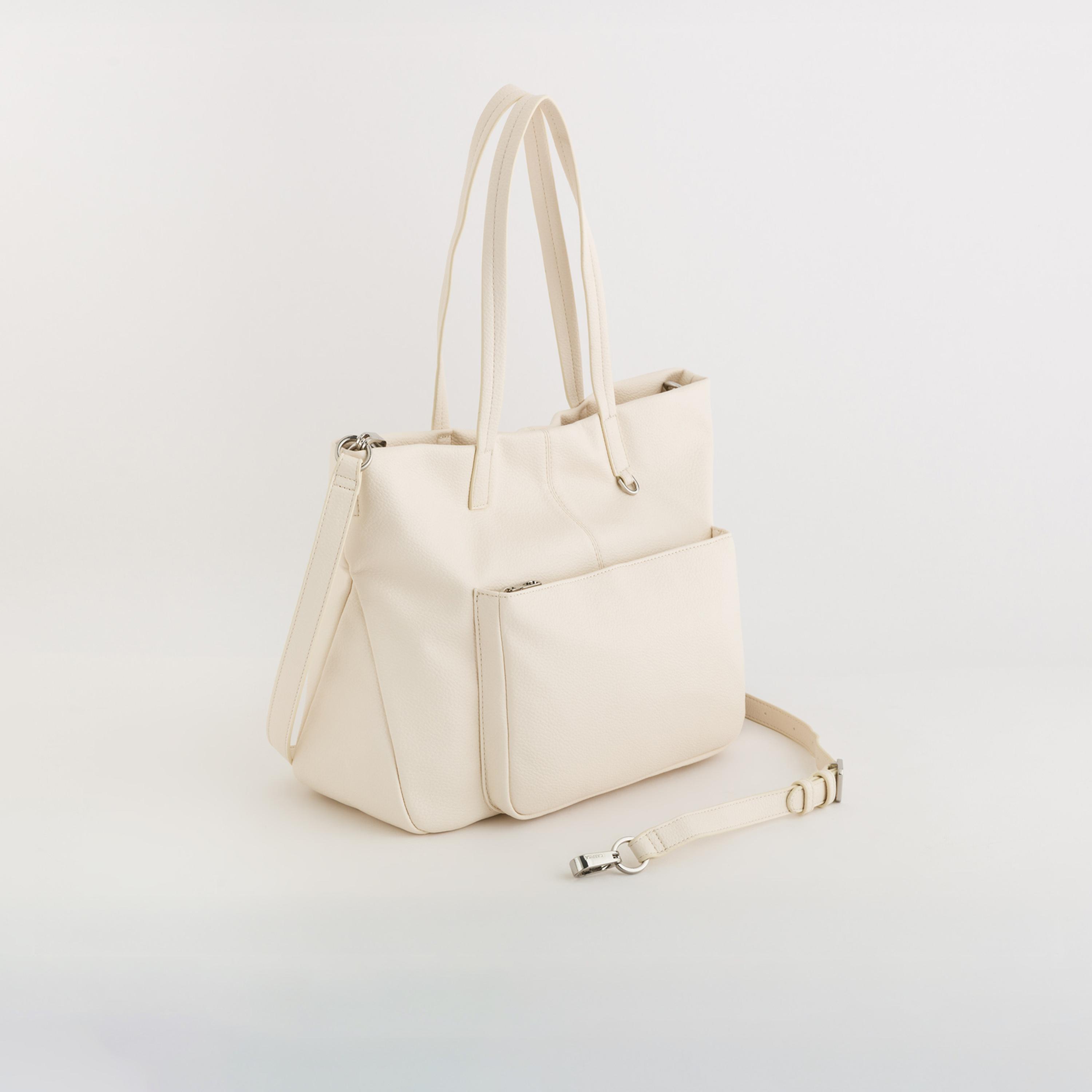 Carpisa Ester Textured Double Handle Tote Bag with Zipper closure and Detachable Strap | 36 X 12 X 27 CM-women-bagsandwallets-handbags-image-1