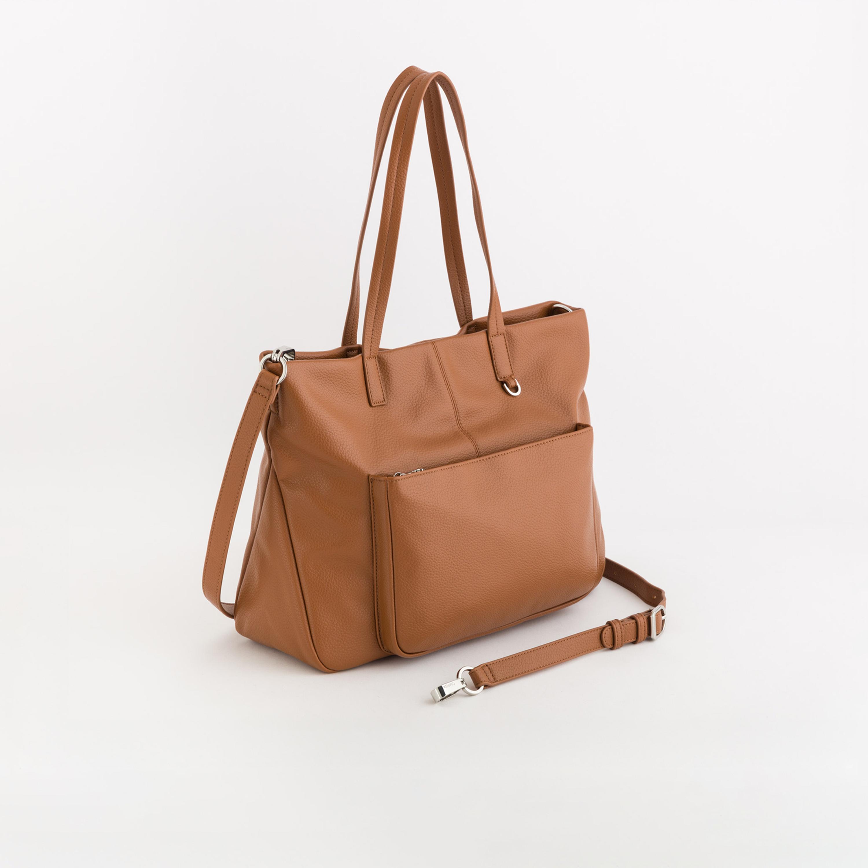 Carpisa Ester Textured Double Handle Tote Bag with Zipper closure and Detachable Strap | 36 X 12 X 27 CM-women-bagsandwallets-handbags-image-1