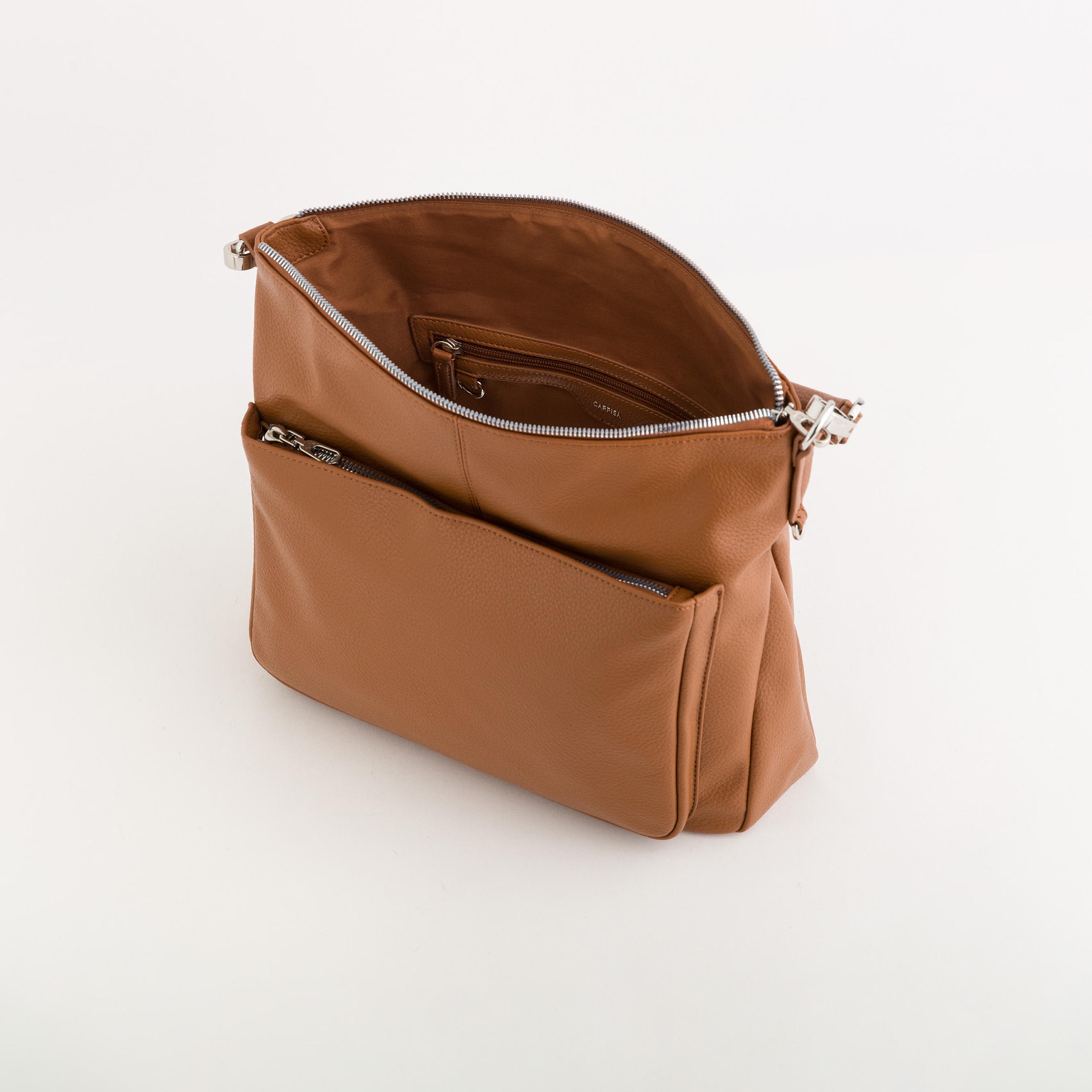 Carpisa Ester Textured Top Handle Hobo Bag with Zipper closure and Detachable Strap | 32 X 9 X 27 CM-women-bagsandwallets-handbags-image-4