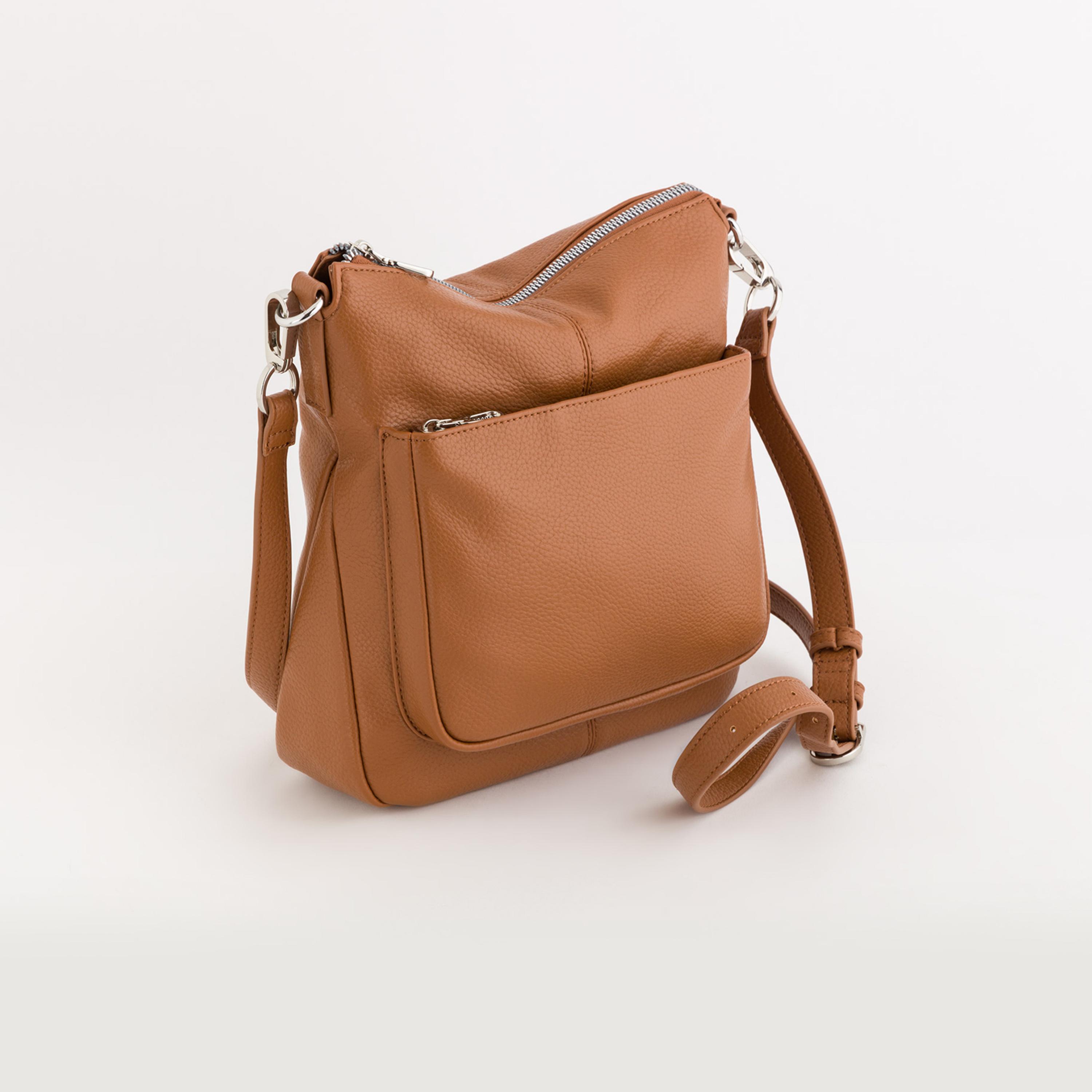 كاربيسا - شنطة كروس إستر ملمس مميز سحاب إغلاق وحزام قابل للإزالة | 24.5 × 7 × 24 سم-women-bagsandwallets-handbags-image-1