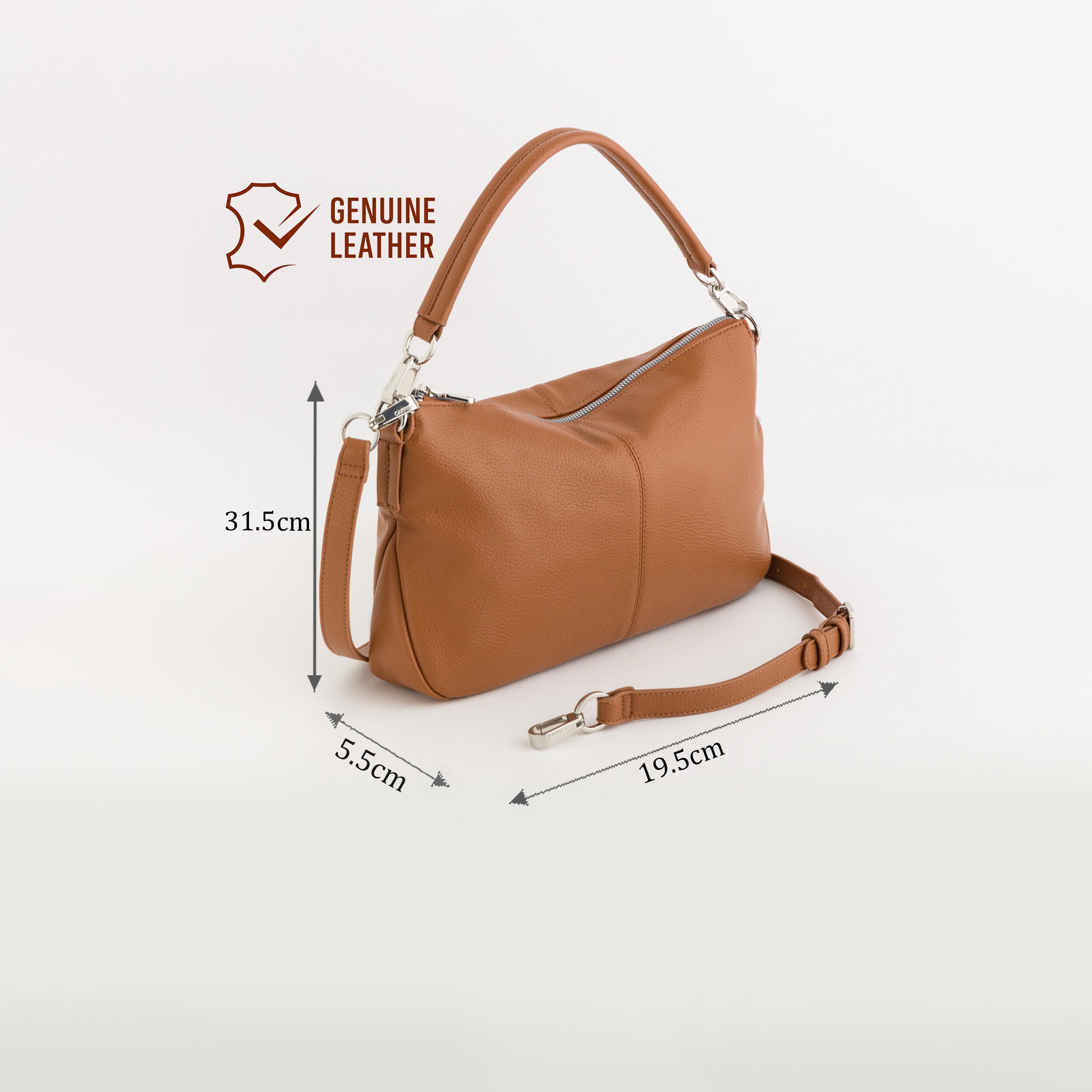 Carpisa Ester Textured Top Handle Crossbody Bag with Zipper closure and Detachable Strap | 31.5 X 5.5 X 19.5 CM-women-bagsandwallets-handbags-image-2