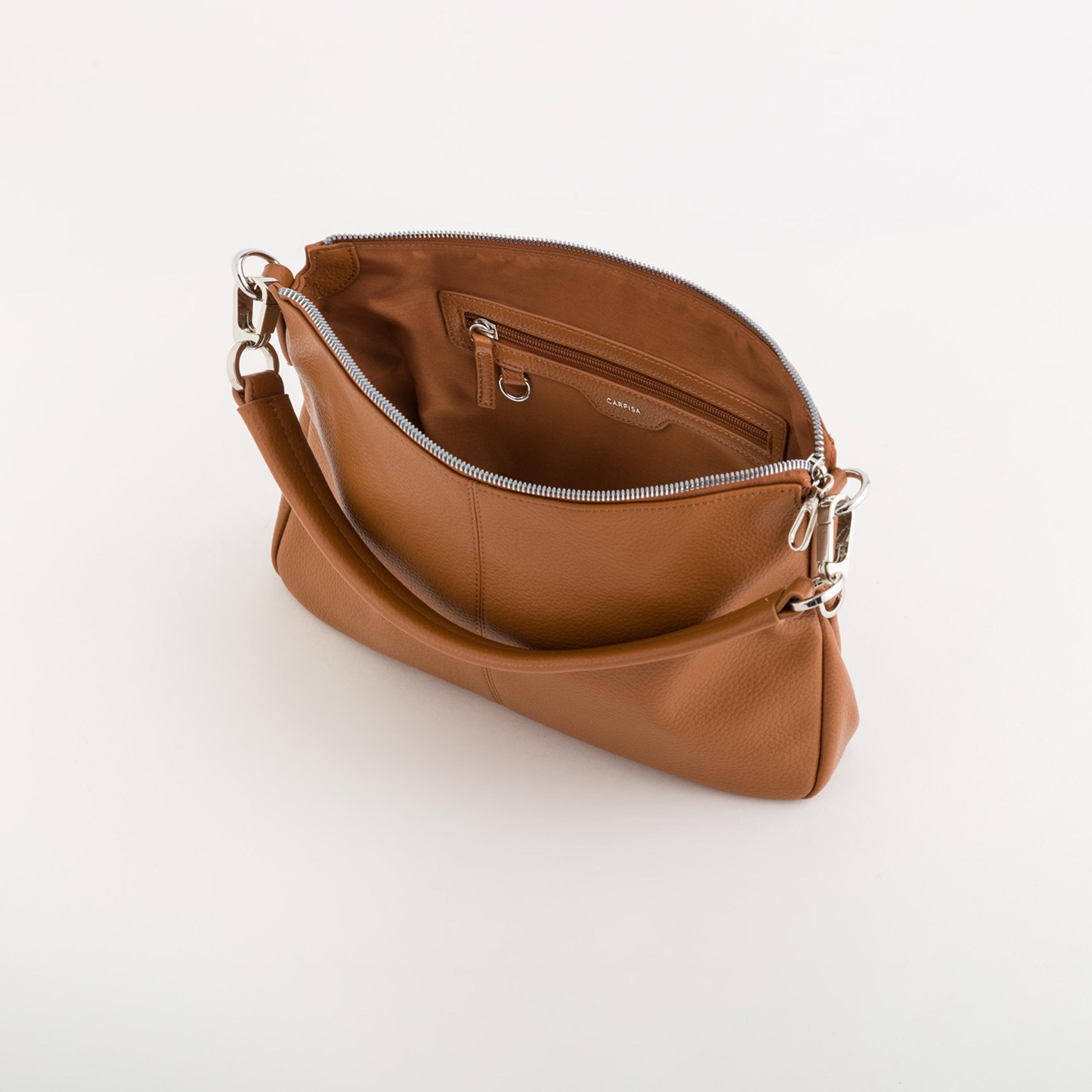 Carpisa Ester Textured Top Handle Crossbody Bag with Zipper closure and Detachable Strap | 31.5 X 5.5 X 19.5 CM-women-bagsandwallets-handbags-image-4