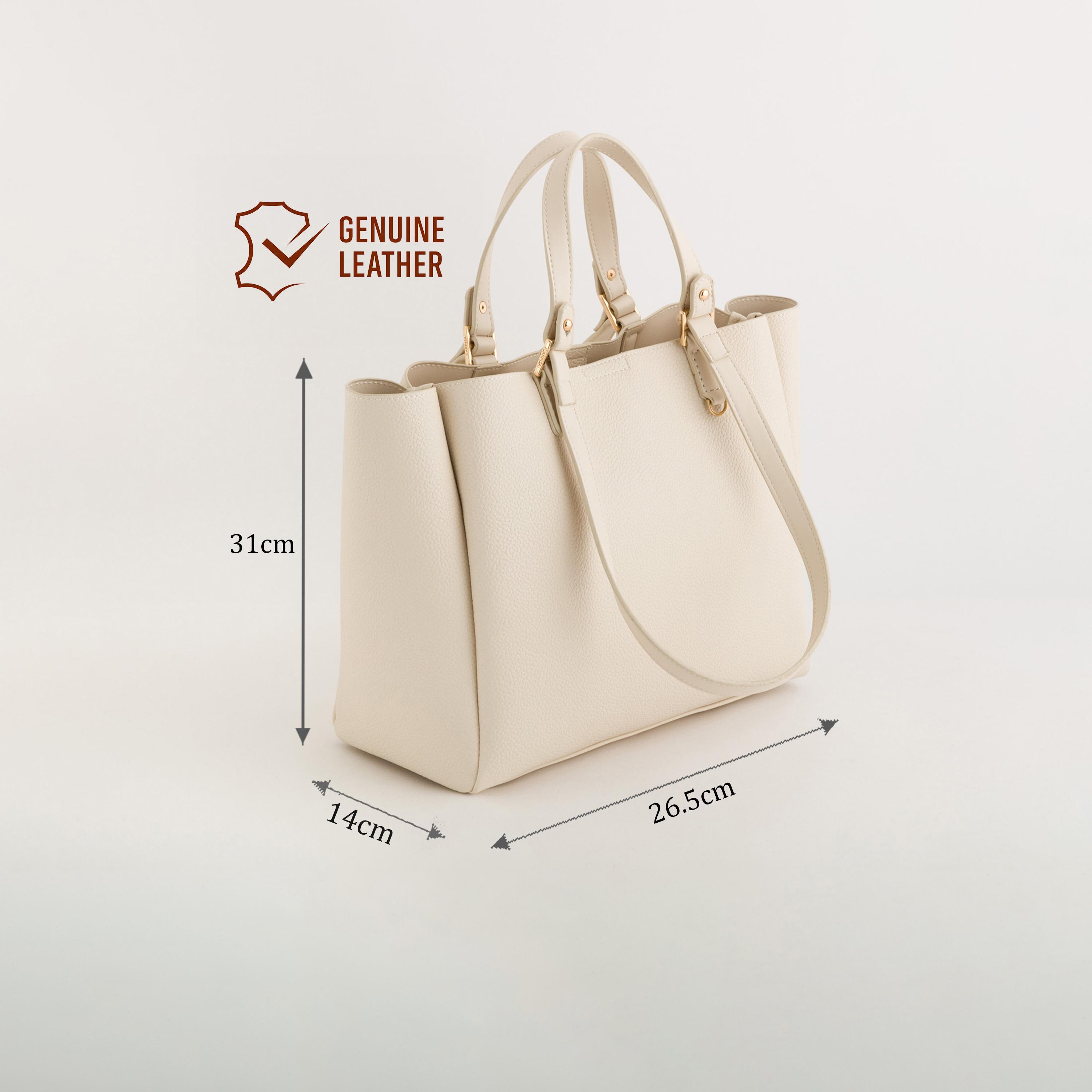 Carpisa Amaranta Textured Double Handle Tote Bag with Zipper closure | 31 X 14 X 26.5 CM-women-bagsandwallets-handbags-image-2