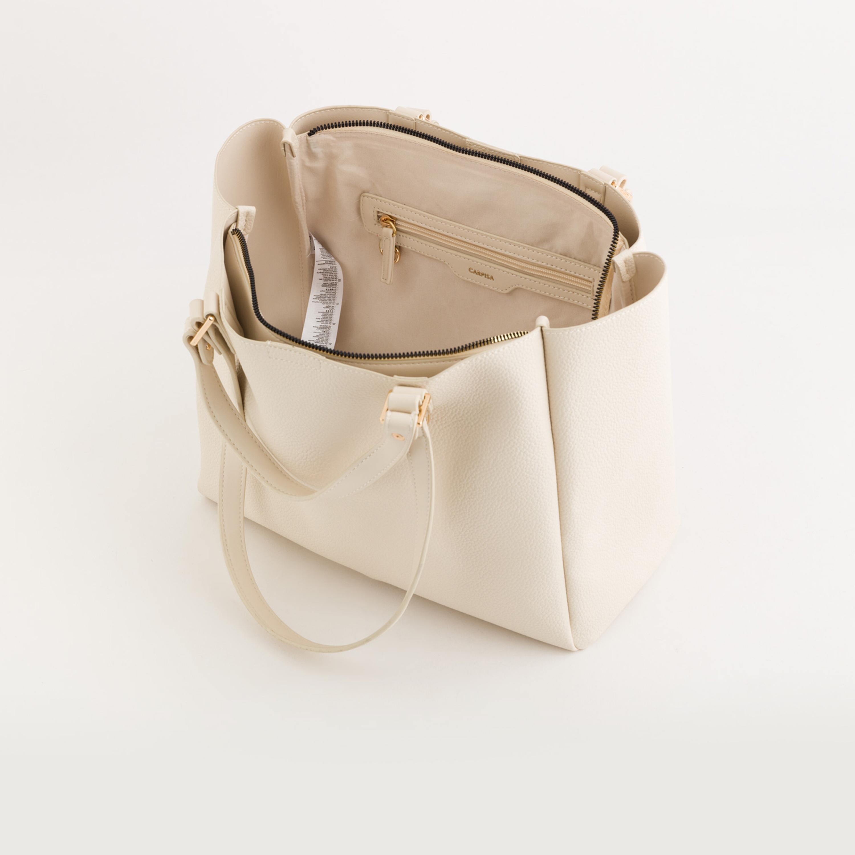 Carpisa Amaranta Textured Double Handle Tote Bag with Zipper closure | 31 X 14 X 26.5 CM-women-bagsandwallets-handbags-image-4