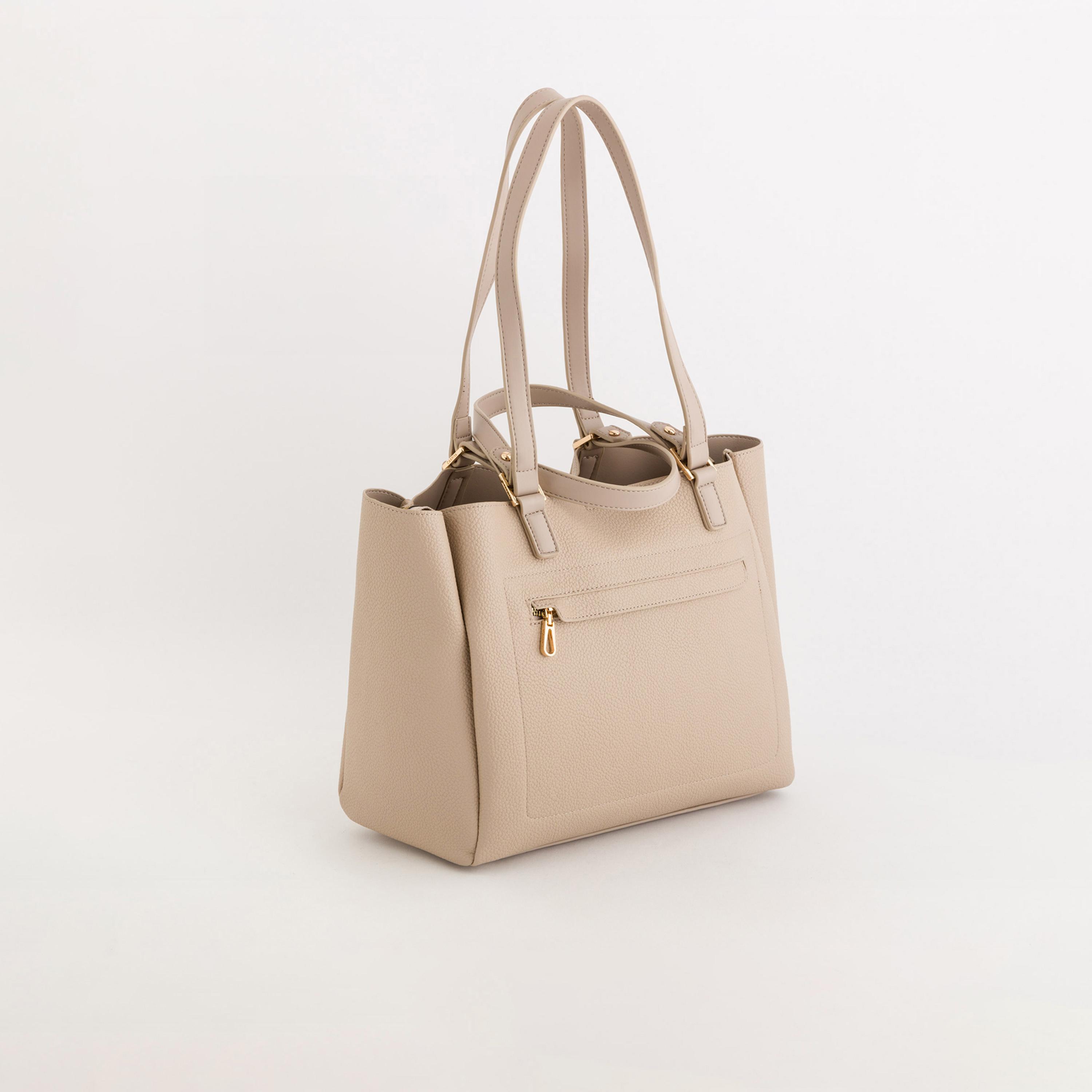 Carpisa Amaranta Textured Double Handle Tote Bag with Zipper closure | 31 X 14 X 26.5 CM-women-bagsandwallets-handbags-image-3