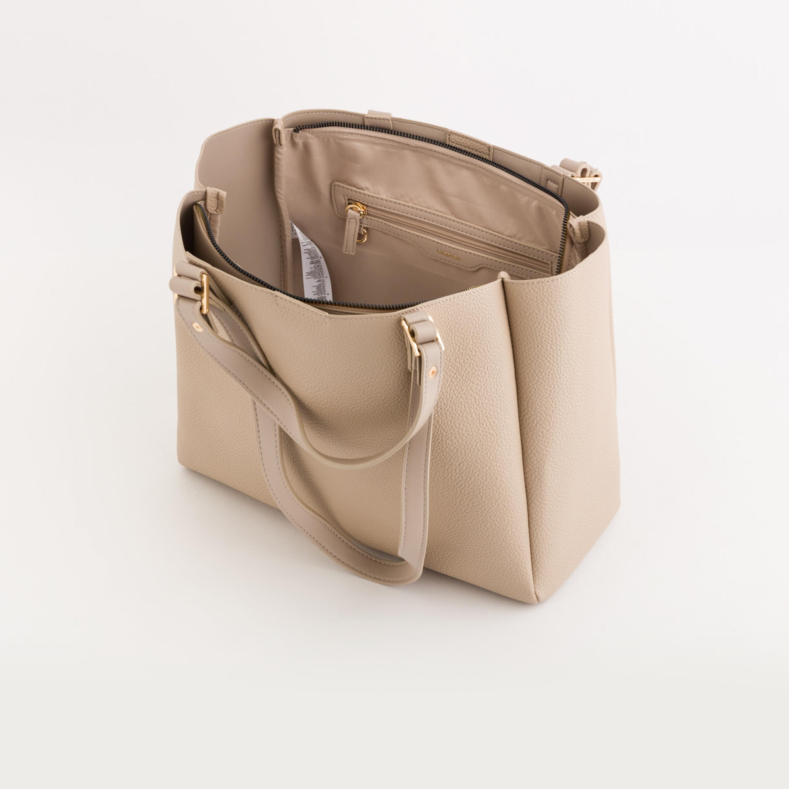 Carpisa Amaranta Textured Double Handle Tote Bag with Zipper closure | 31 X 14 X 26.5 CM-women-bagsandwallets-handbags-image-4