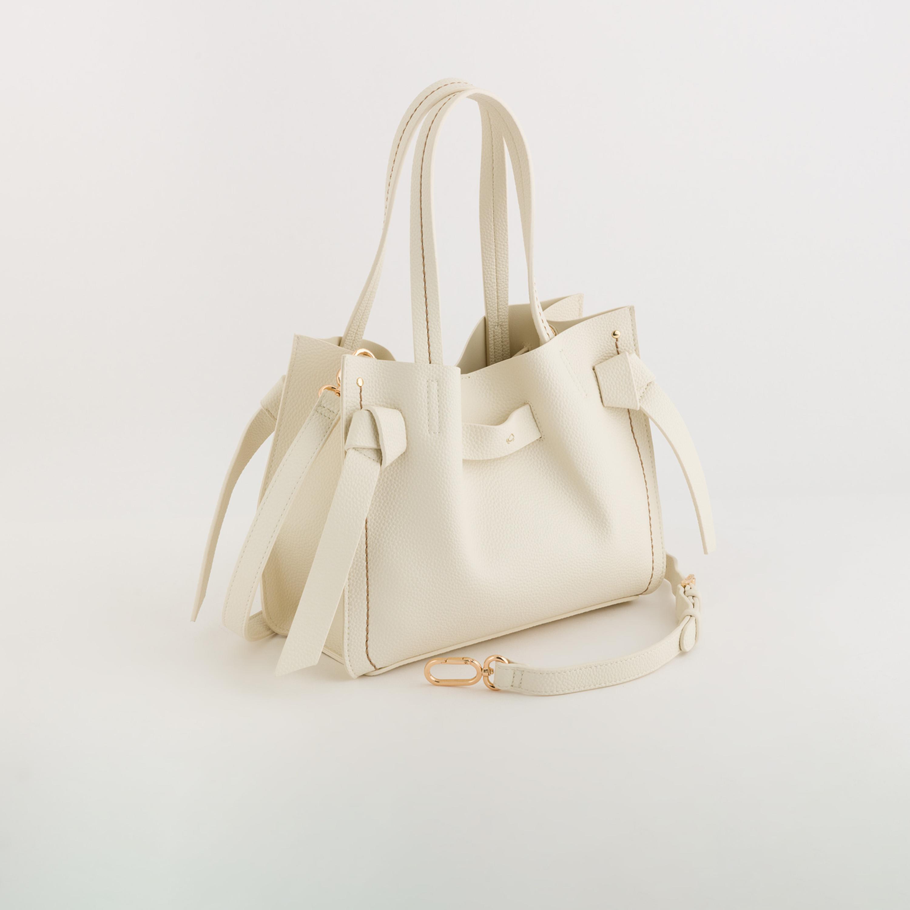 Carpisa Felce Textured Double Handle Tote Bag with Magnetic closure and Detachable Strap | 30 X 12 X 23 CM-women-bagsandwallets-handbags-image-1