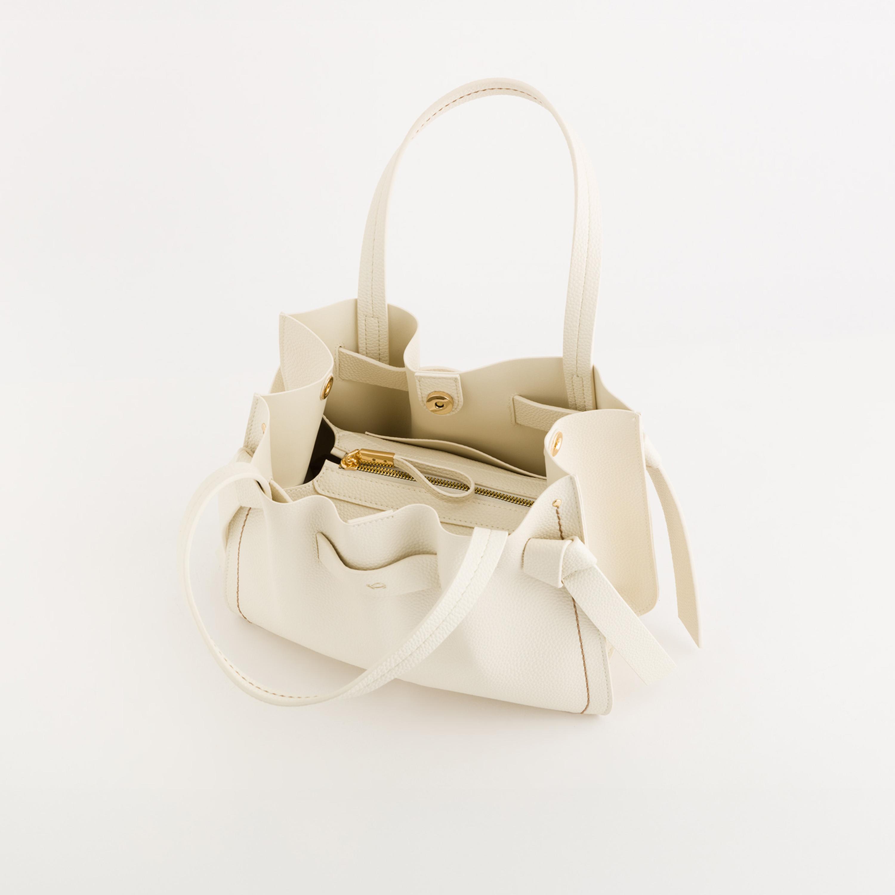Carpisa Felce Textured Double Handle Tote Bag with Magnetic closure and Detachable Strap | 30 X 12 X 23 CM-women-bagsandwallets-handbags-image-4
