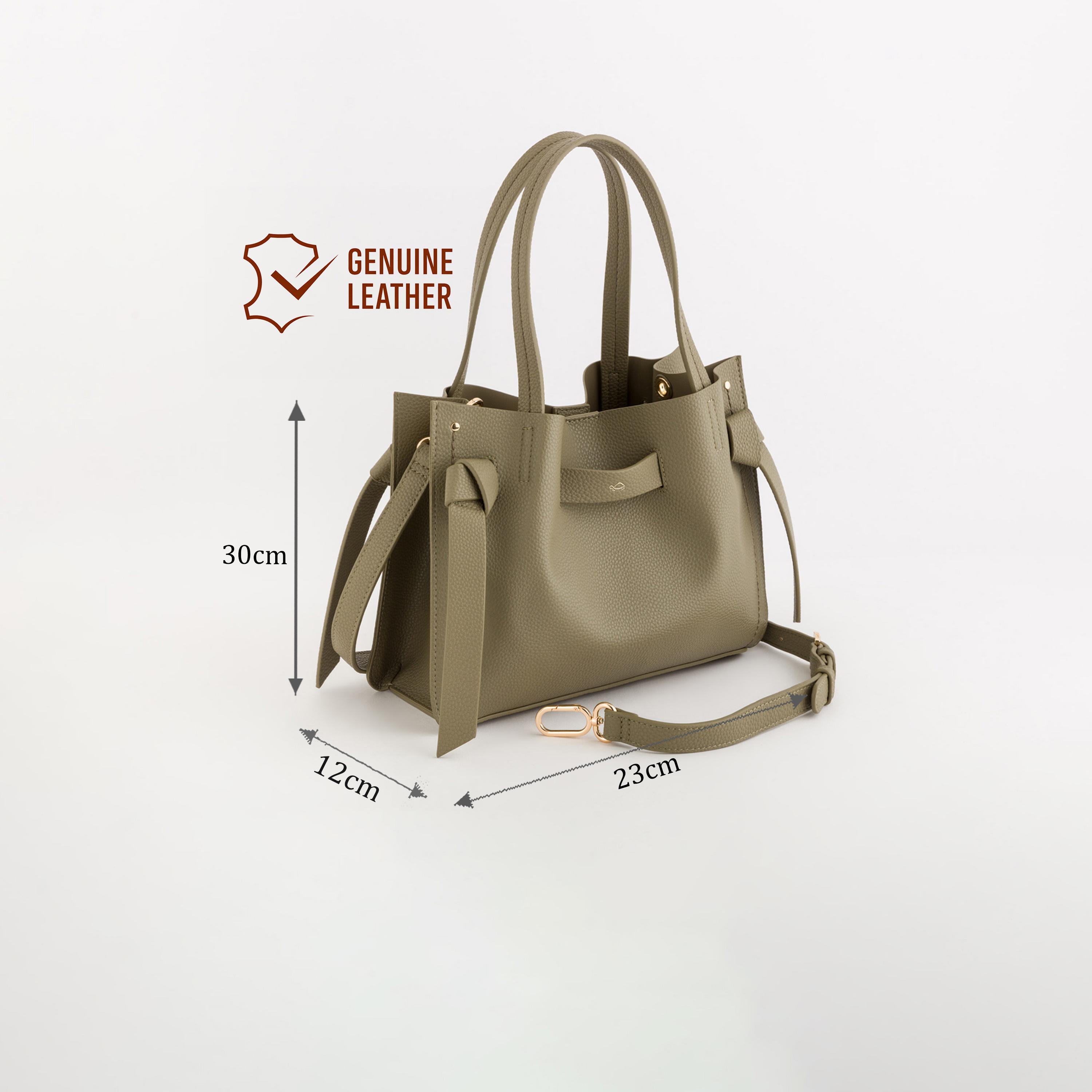 Carpisa Felce Textured Double Handle Tote Bag with Magnetic closure and Detachable Strap | 30 X 12 X 23 CM-women-bagsandwallets-handbags-image-2