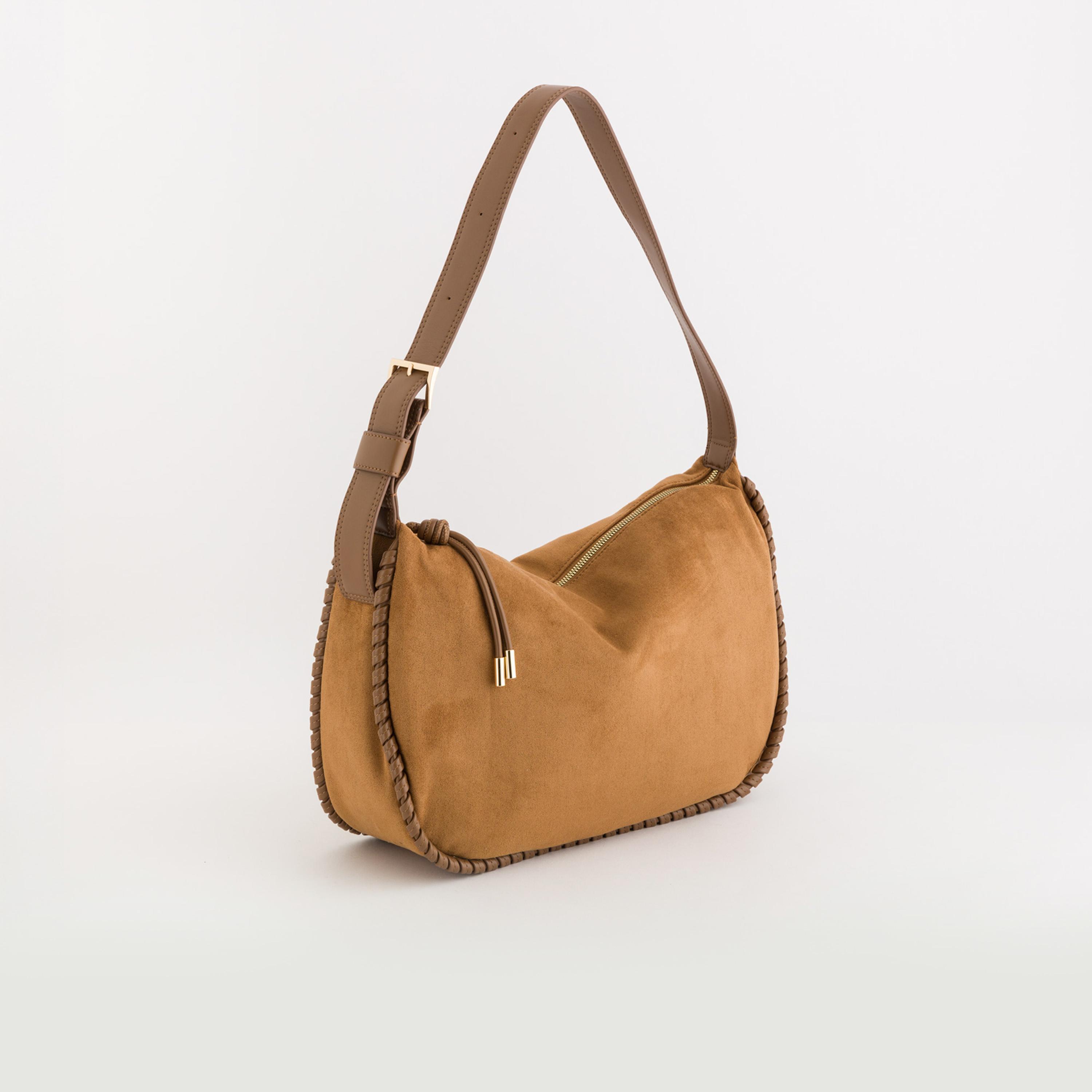Carpisa Mandorlo Textured Shoulder Bag with Zipper closure and Adjustable Strap | 42 X 10 X 29 CM-women-bagsandwallets-handbags-image-1