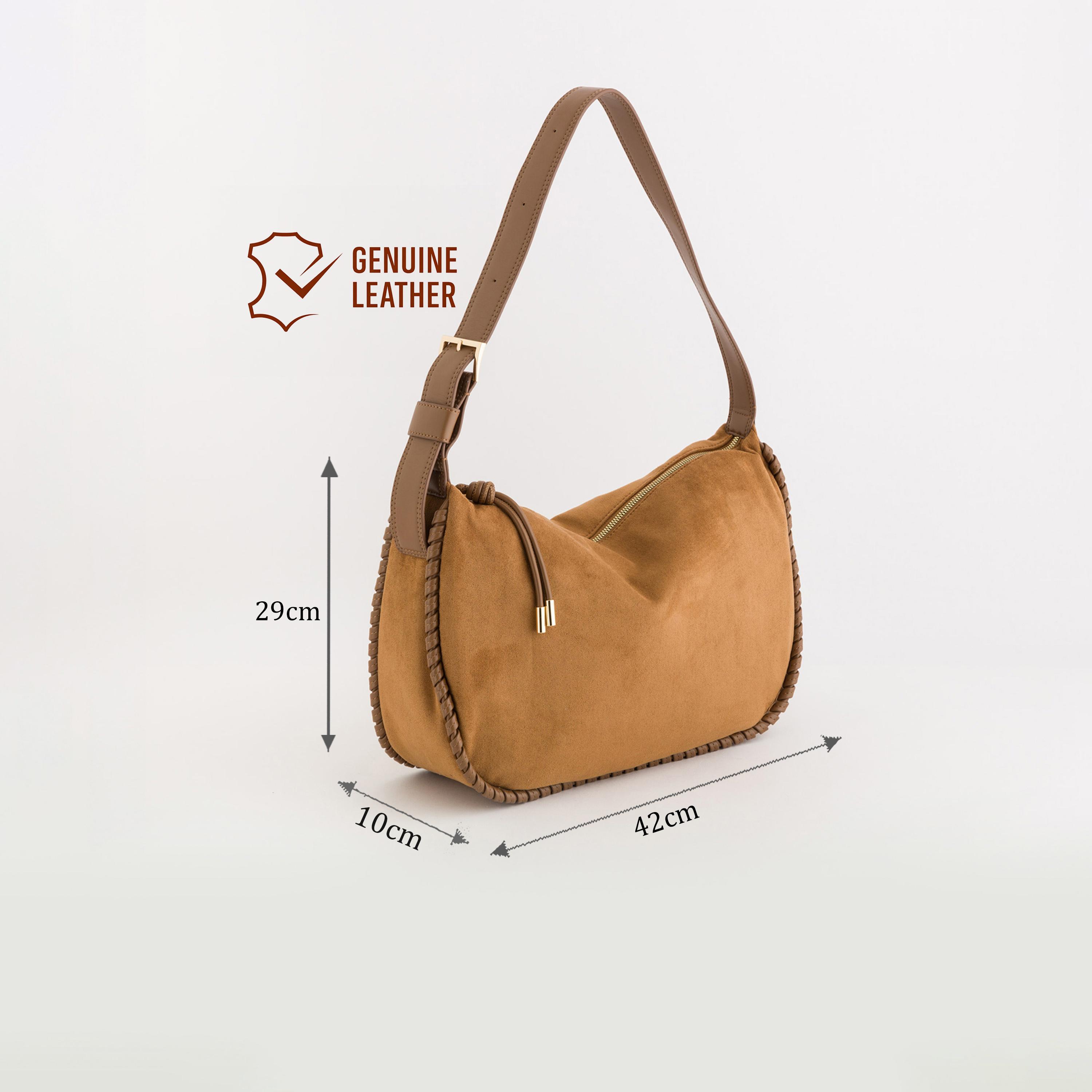 Carpisa Mandorlo Textured Shoulder Bag with Zipper closure and Adjustable Strap | 42 X 10 X 29 CM-women-bagsandwallets-handbags-image-2