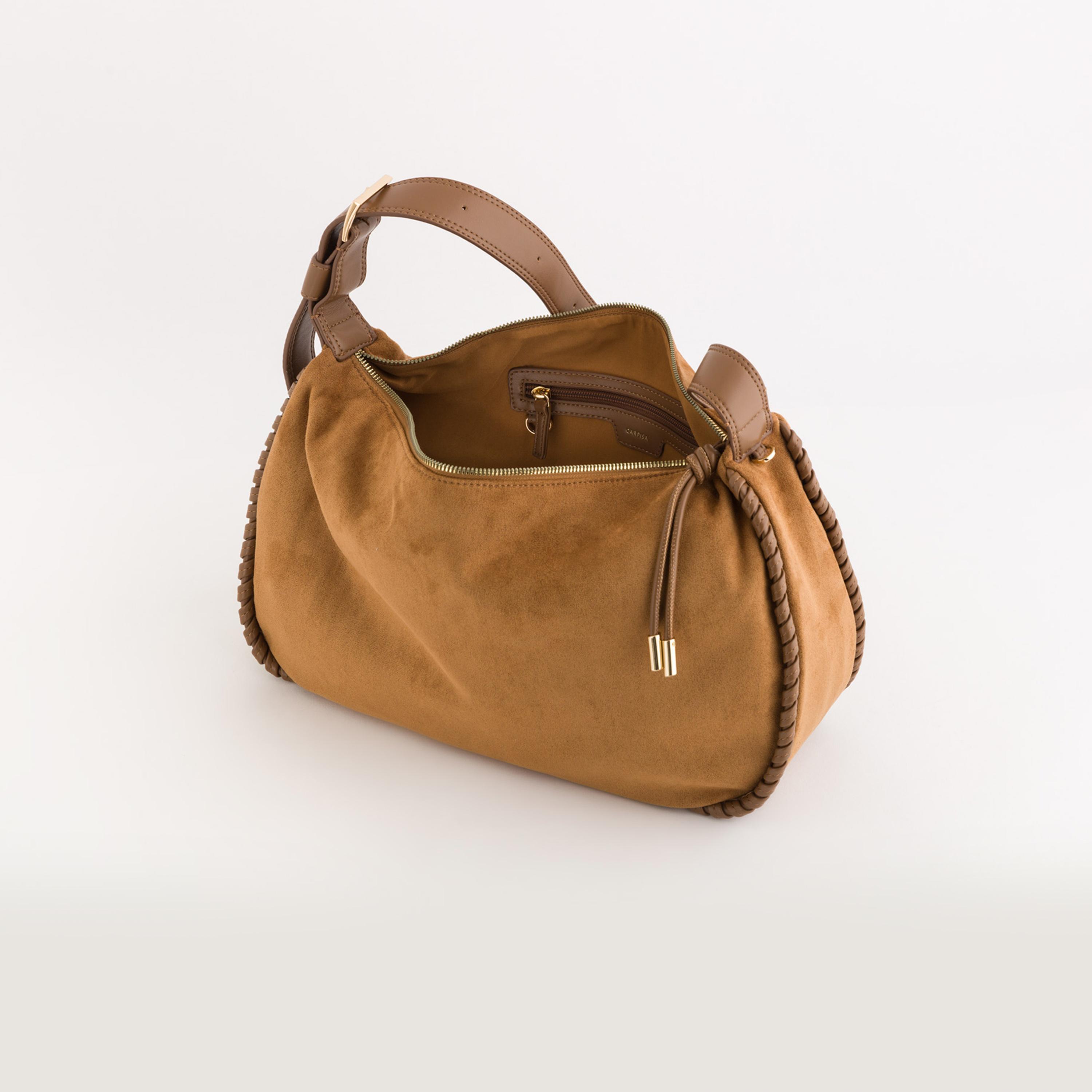 Carpisa Mandorlo Textured Shoulder Bag with Zipper closure and Adjustable Strap | 42 X 10 X 29 CM-women-bagsandwallets-handbags-image-4