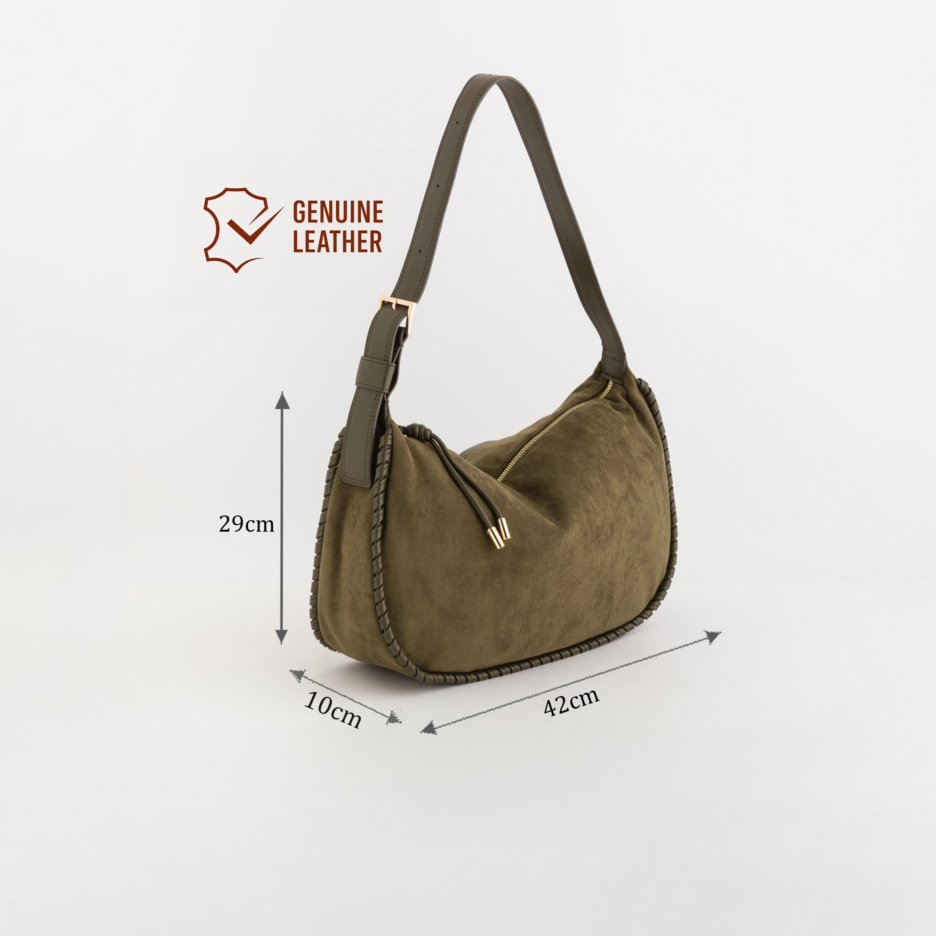 Carpisa Mandorlo Textured Shoulder Bag with Zipper closure and Adjustable Strap | 42 X 10 X 29 CM-women-bagsandwallets-handbags-image-2