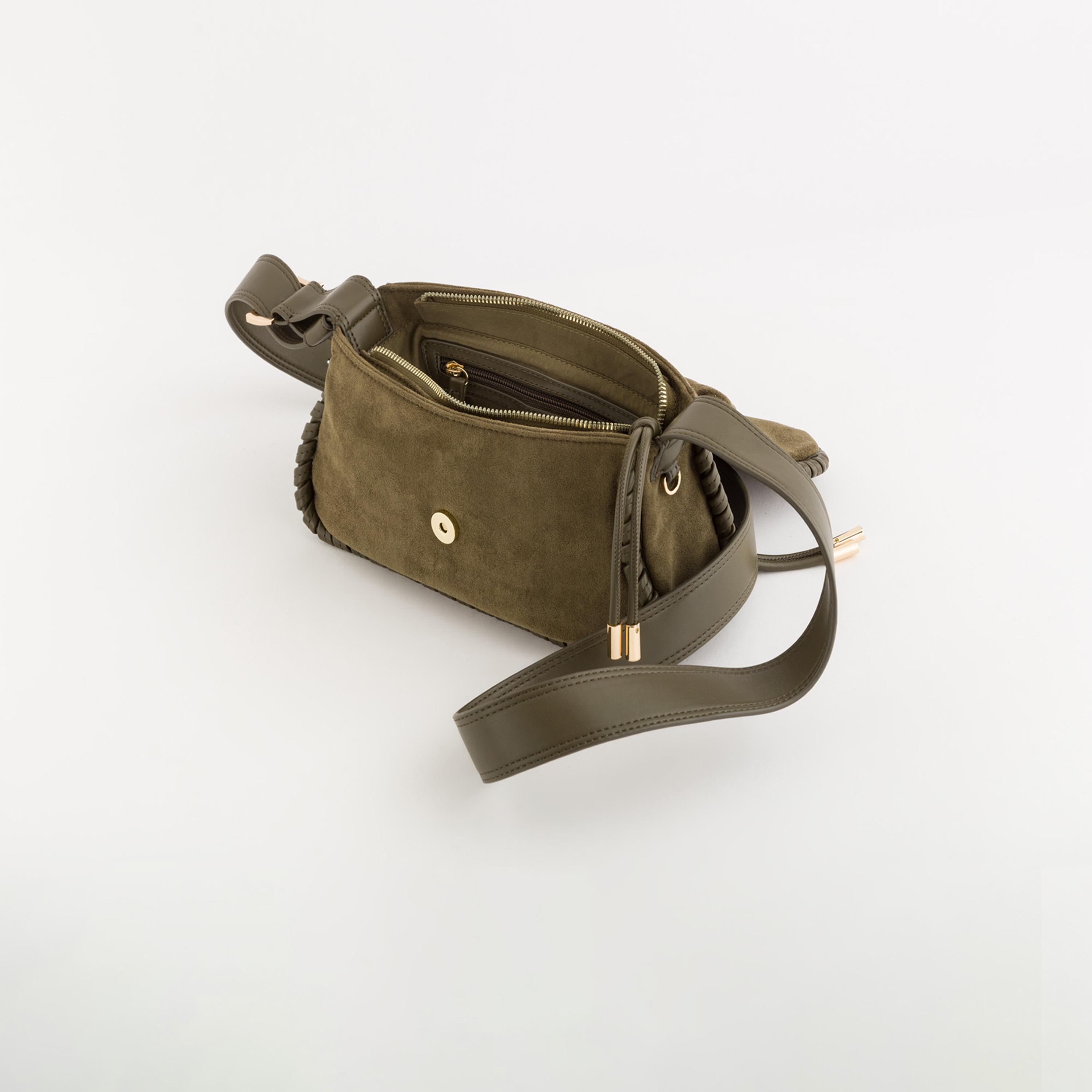 Carpisa Mandorlo Textured Crossbody Bag with Flap closure and Adjustable Strap | 26 X 6.5 X 16 CM-women-bagsandwallets-handbags-image-4