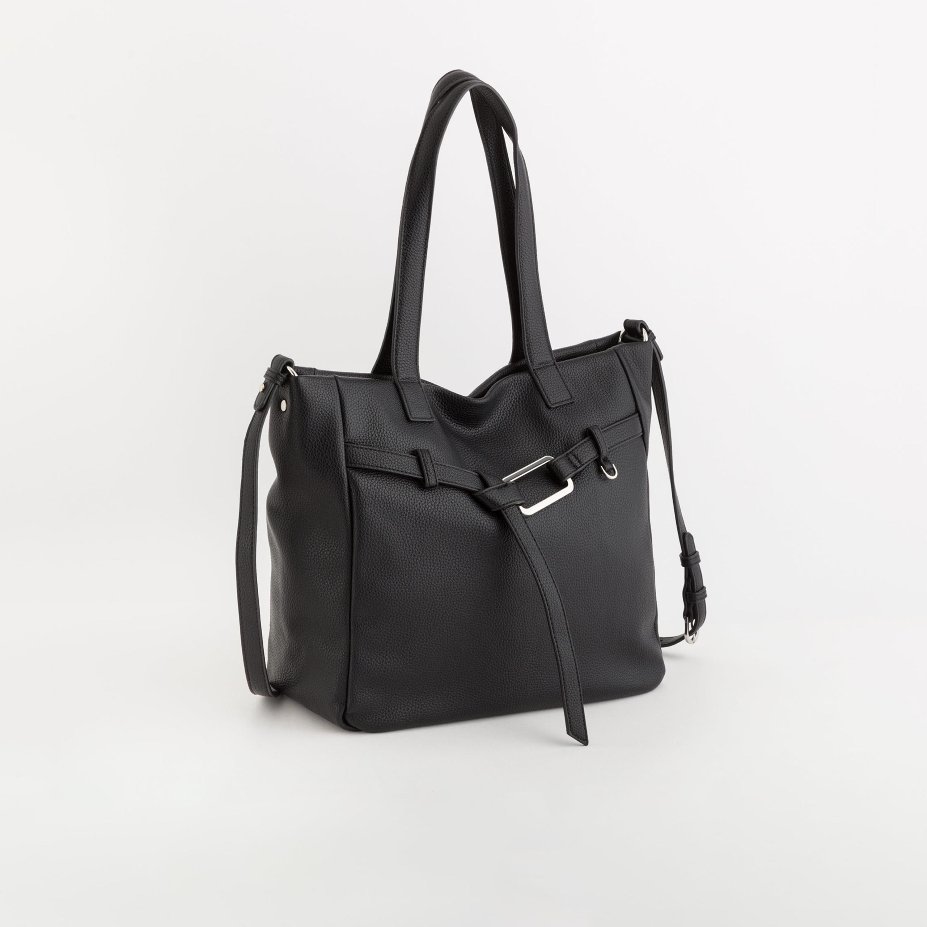 Carpisa Calendula Textured Double Handle Tote Bag with Zipper closure and Detachable Strap | 31 X 12 X 31 CM-women-bagsandwallets-handbags-image-1