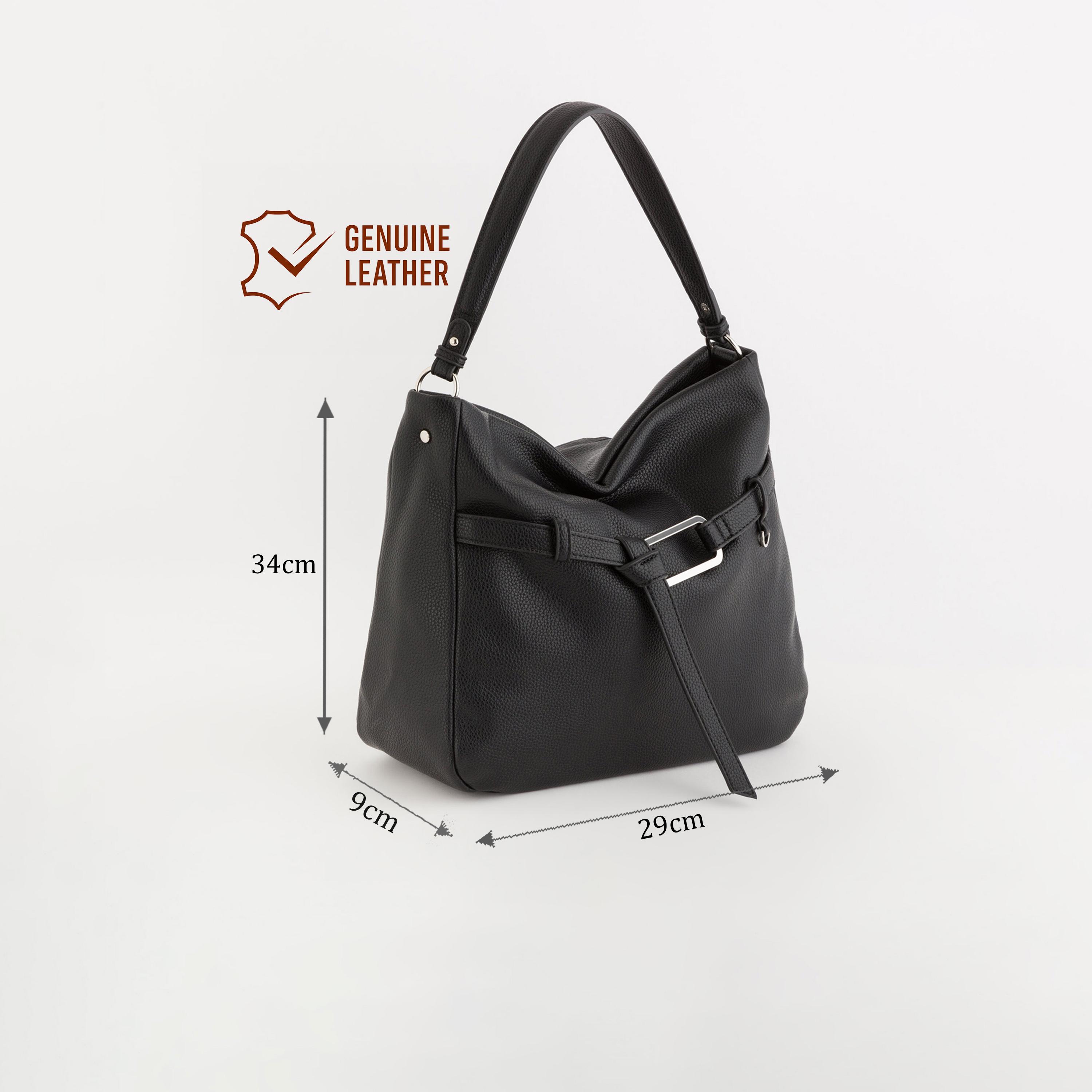 Carpisa Calendula Textured Hobo Bag with Zipper closure and Adjustable Strap | 34 X 9 X 29 CM-women-bagsandwallets-handbags-image-2