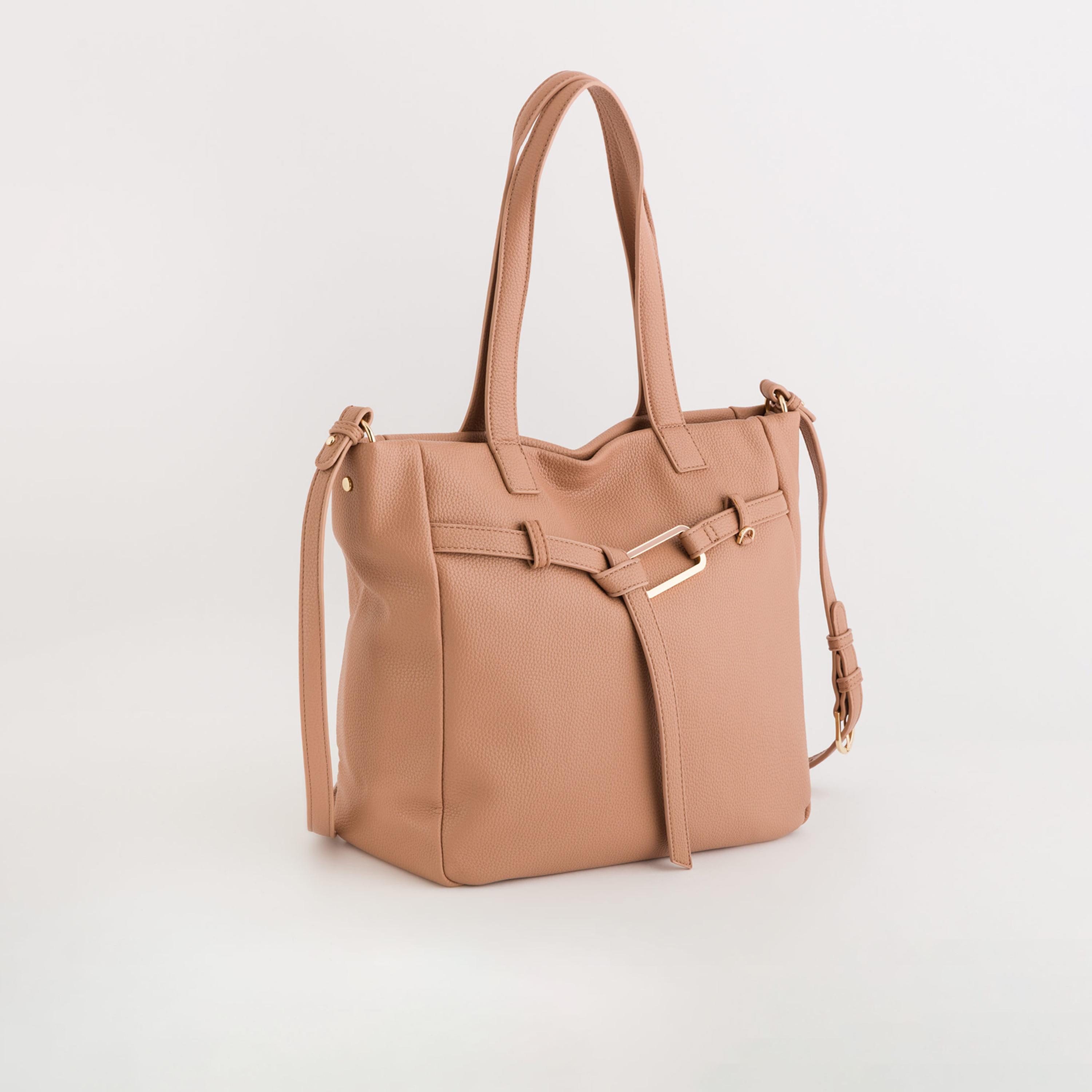 Carpisa Calendula Textured Double Handle Tote Bag with Zipper closure and Detachable Strap | 31 X 12 X 31 CM-women-bagsandwallets-handbags-image-1
