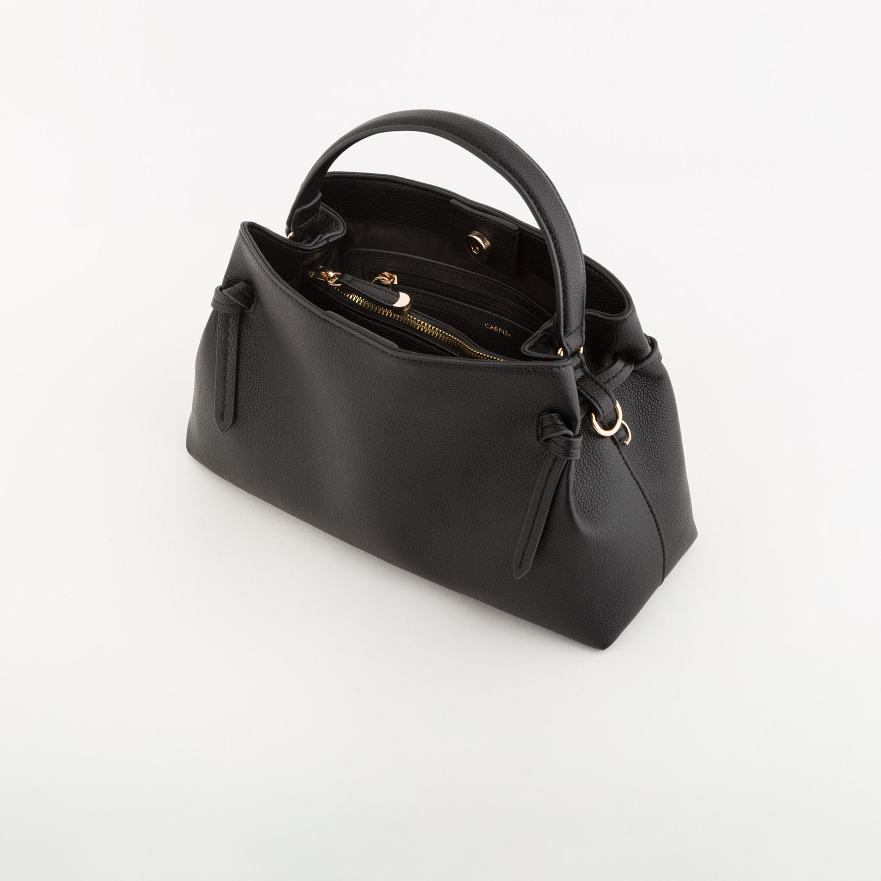 Carpisa Ulivo Textured Top Handle Satchel Bag with Clip closure and Detachable Strap | 32 X 11 X 20 CM-women-bagsandwallets-handbags-image-4