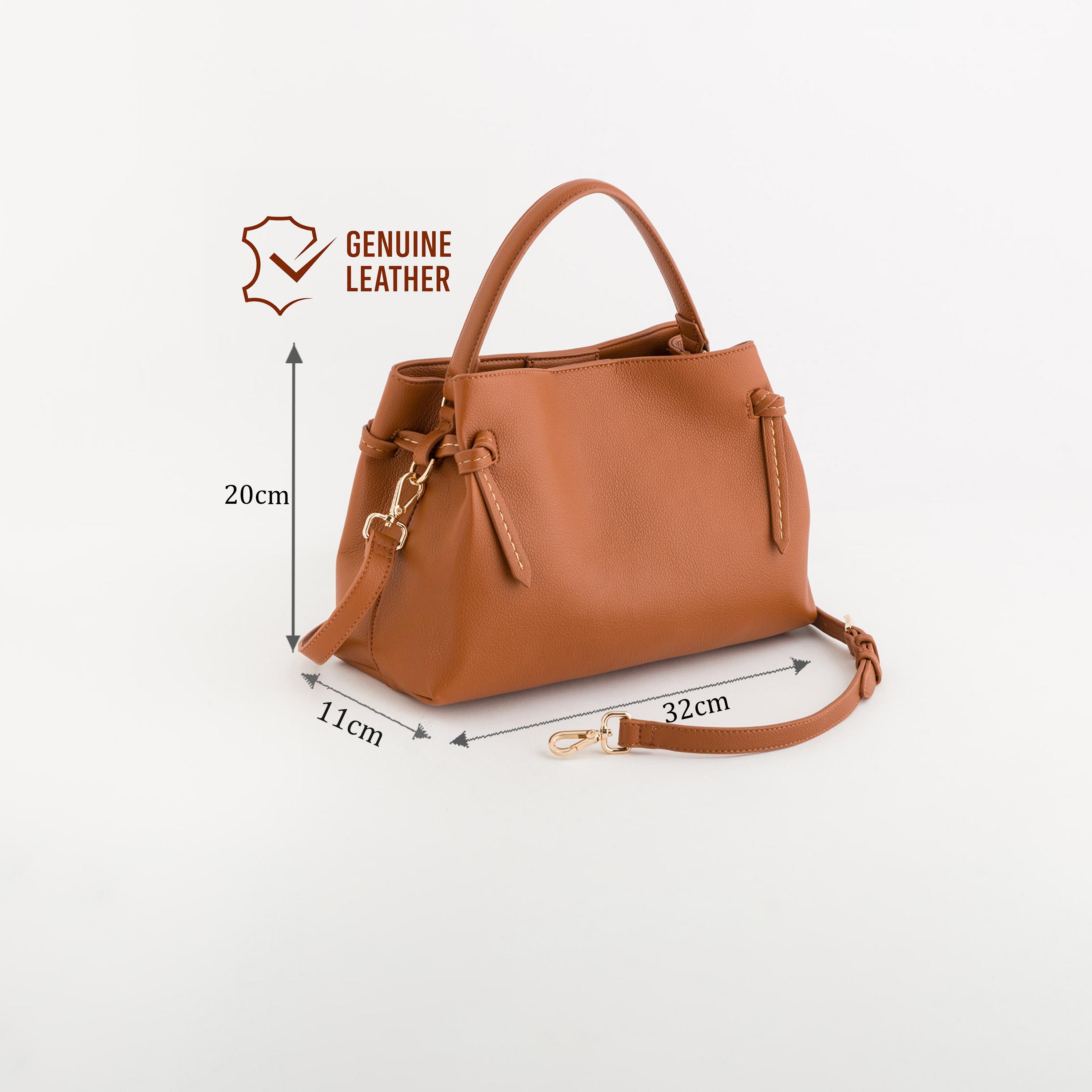 Carpisa Ulivo Textured Top Handle Satchel Bag with Clip closure and Detachable Strap | 32 X 11 X 20 CM-women-bagsandwallets-handbags-image-2