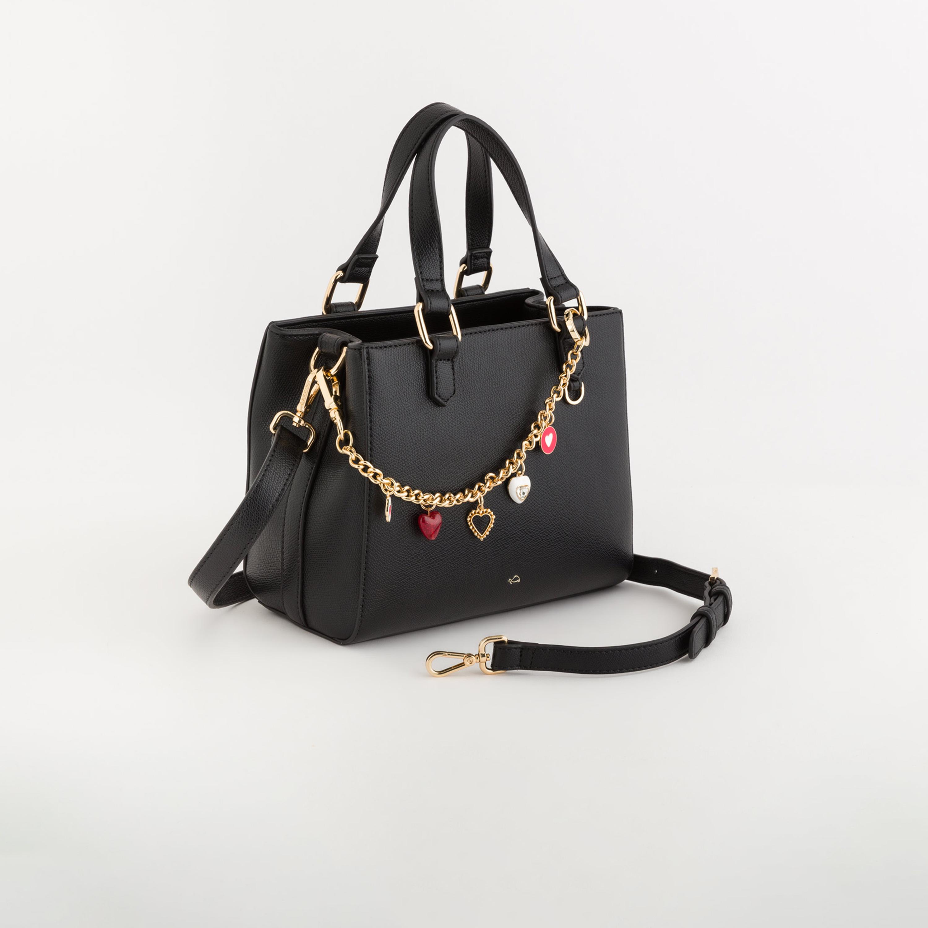 Carpisa Viola V3 Embellishment Double Handle Satchel Bag with Zipper closure and Detachable Strap | 24 X 11.5 X 17 CM-women-bagsandwallets-handbags-image-1