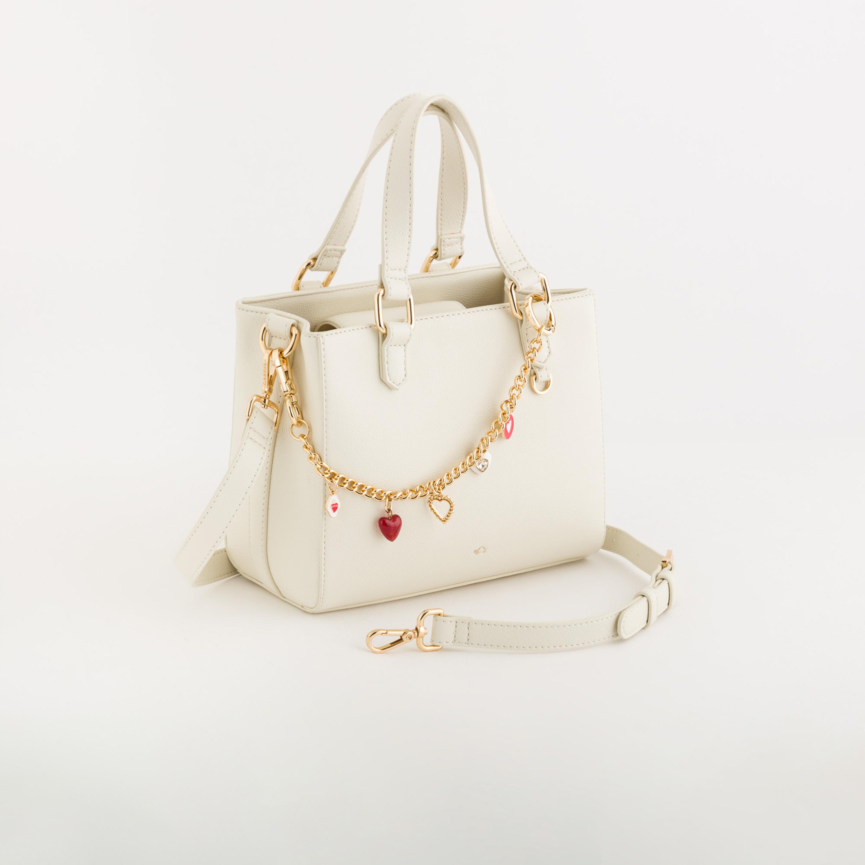 Carpisa Viola V3 Embellishment Double Handle Satchel Bag with Zipper closure and Detachable Strap | 24 X 11.5 X 17 CM-women-bagsandwallets-handbags-image-1