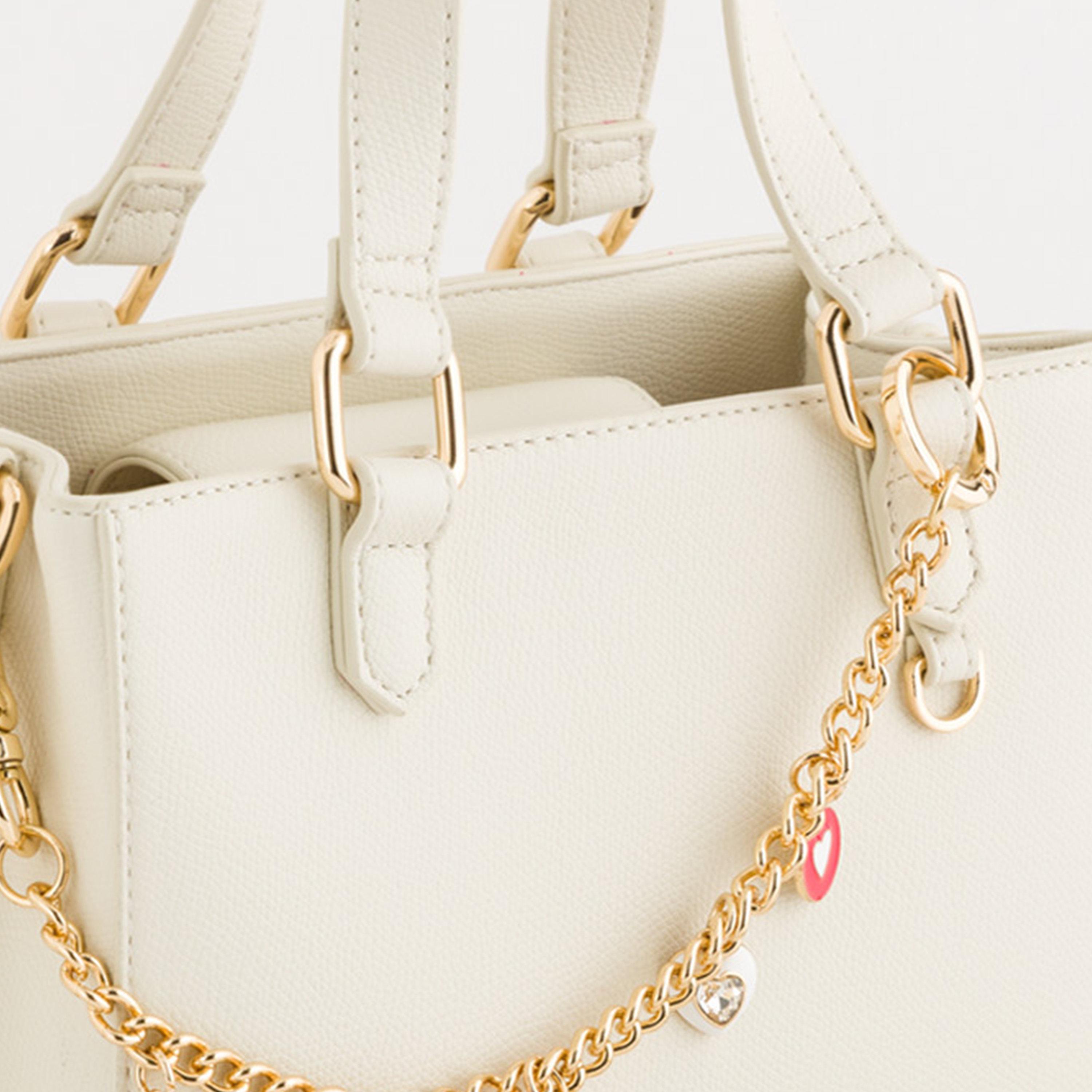 Carpisa Viola V3 Embellishment Double Handle Satchel Bag with Zipper closure and Detachable Strap | 24 X 11.5 X 17 CM-women-bagsandwallets-handbags-image-5