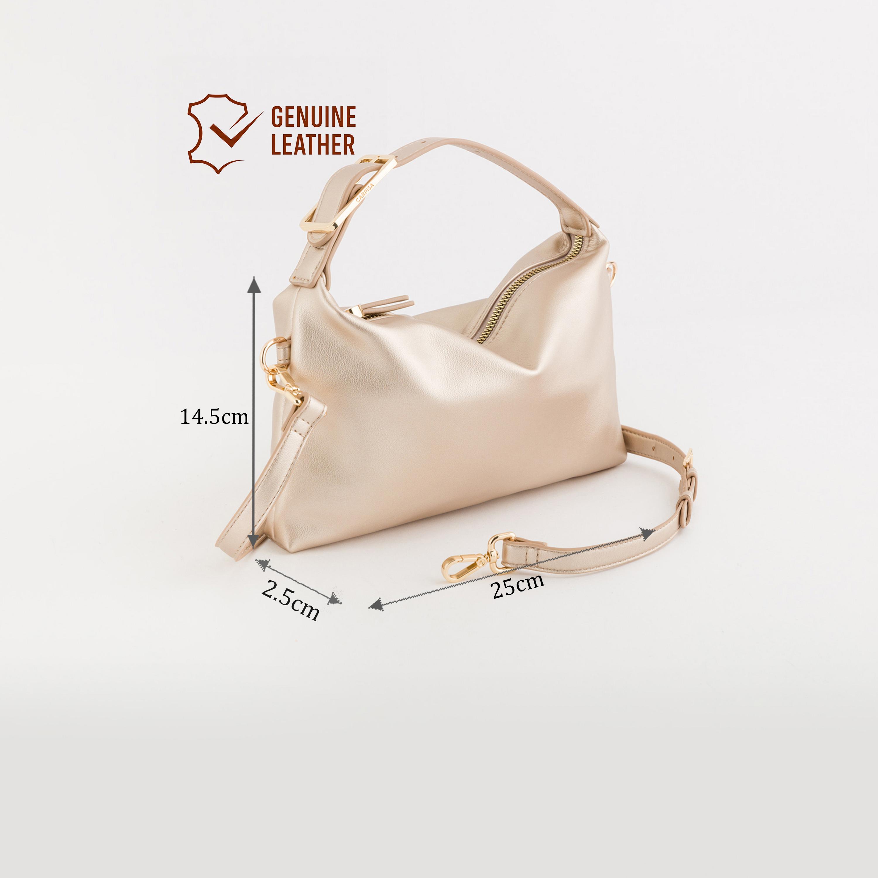 Carpisa Dafne Plain Top Handle Crossbody Bag with Zipper closure and Detachable Strap | 25 X 2.5 X 14.5 CM-women-bagsandwallets-handbags-image-2
