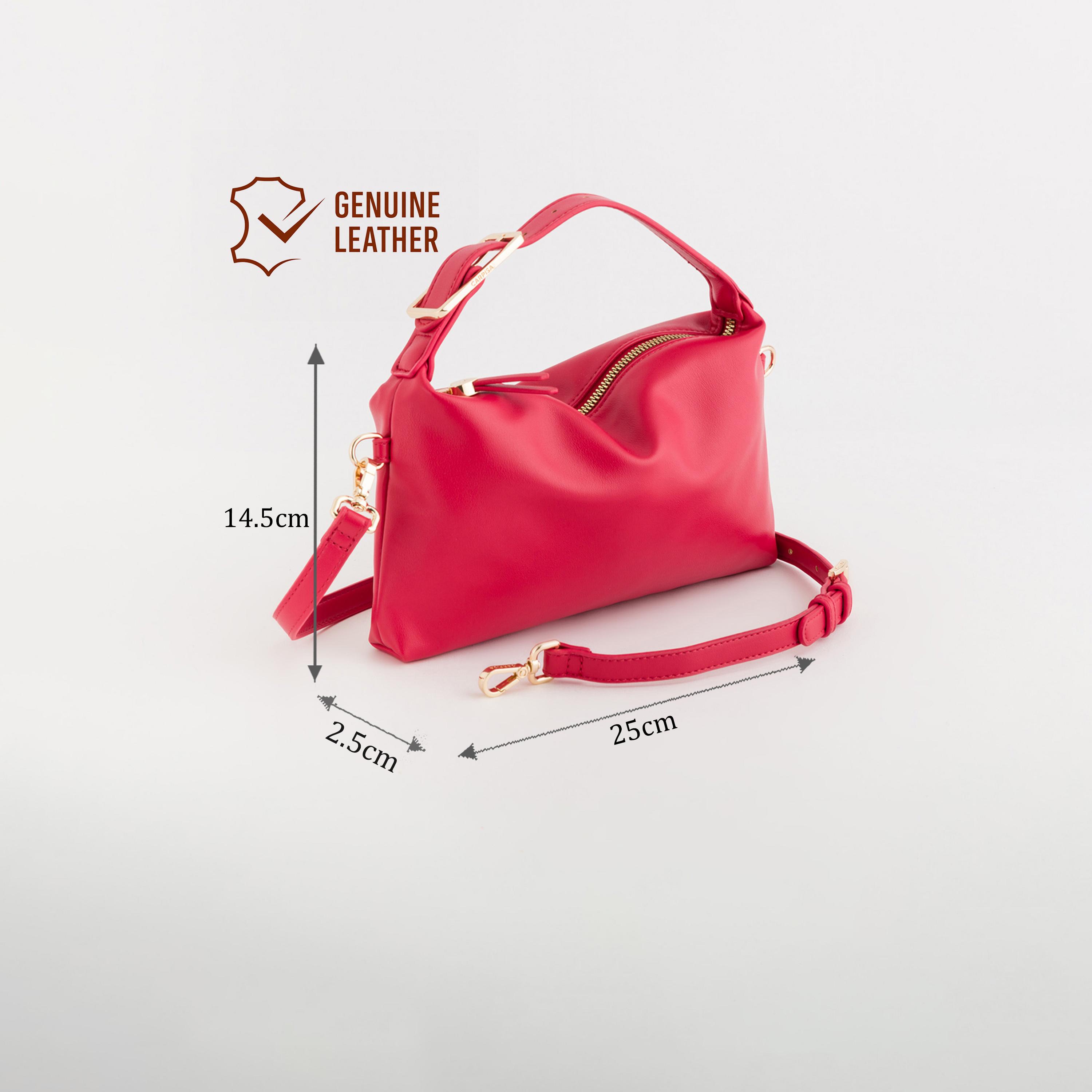 Carpisa Dafne Plain Top Handle Crossbody Bag with Zipper closure and Detachable Strap | 25 X 2.5 X 14.5 CM-women-bagsandwallets-handbags-image-2