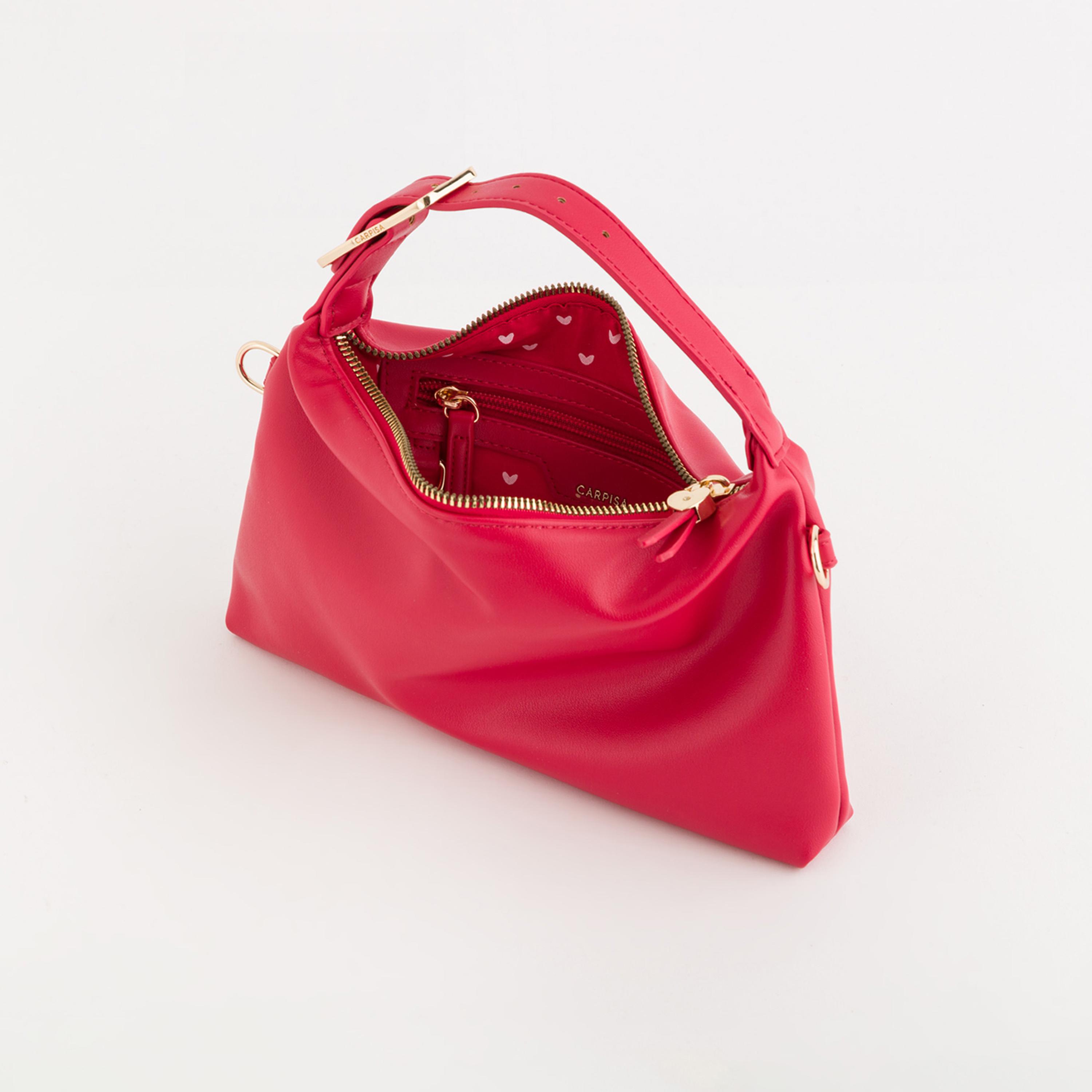 Carpisa Dafne Plain Top Handle Crossbody Bag with Zipper closure and Detachable Strap | 25 X 2.5 X 14.5 CM-women-bagsandwallets-handbags-image-3