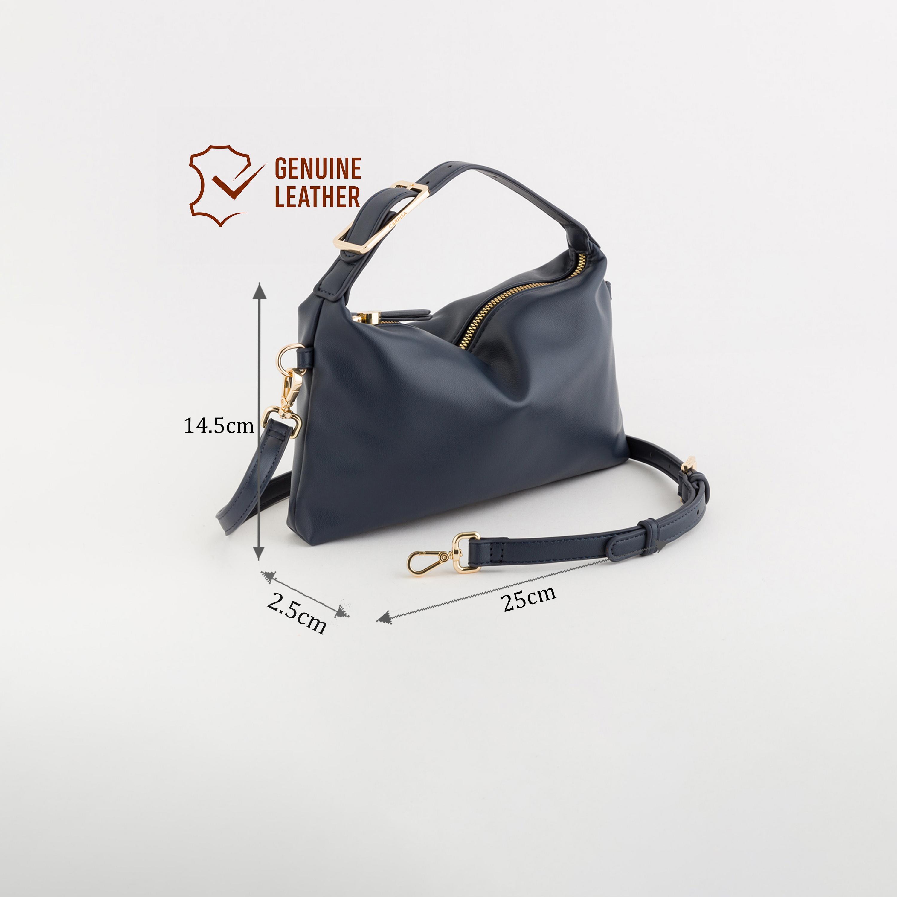 Carpisa Dafne Plain Top Handle Crossbody Bag with Zipper closure and Detachable Strap | 25 X 2.5 X 14.5 CM-women-bagsandwallets-handbags-image-2