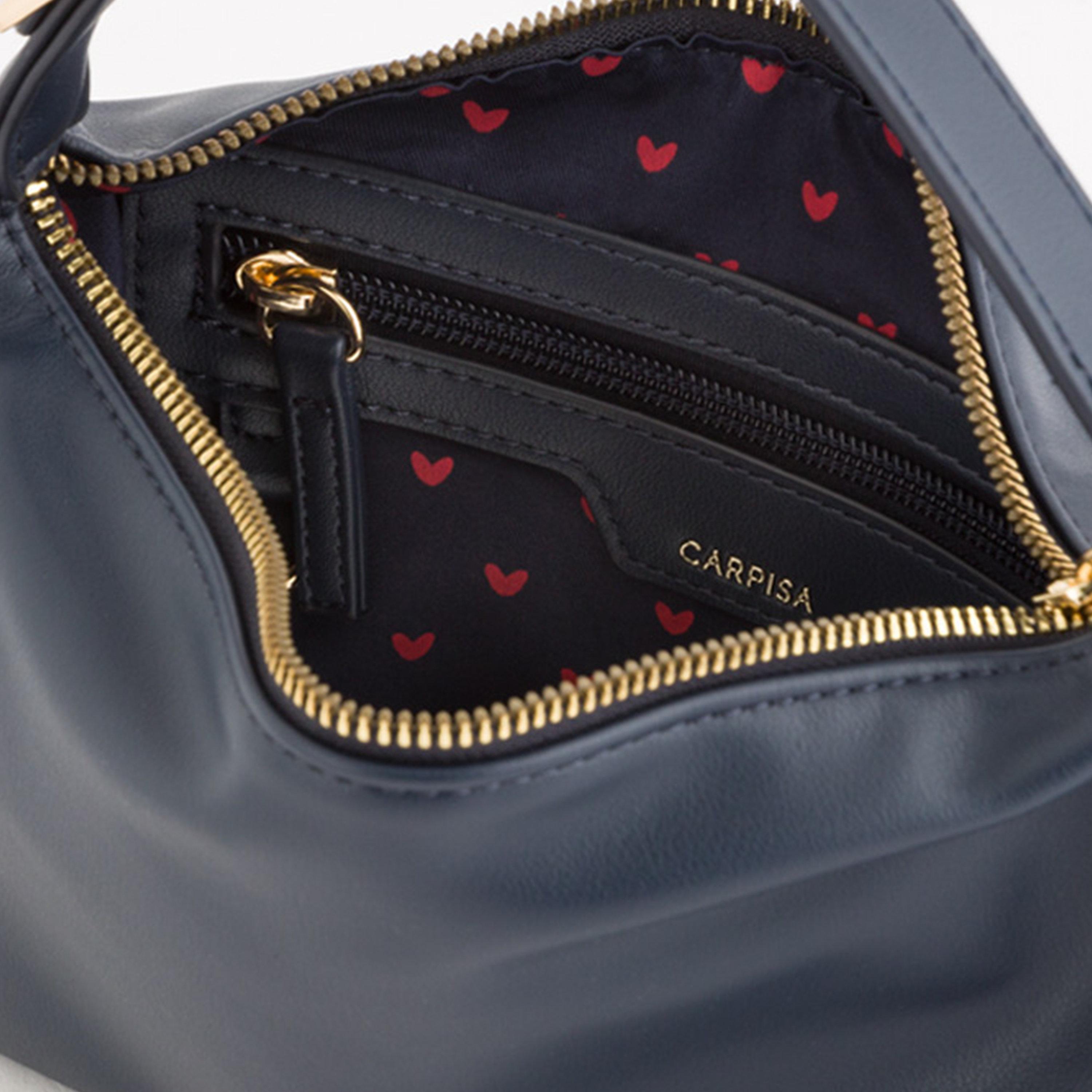 Carpisa Dafne Plain Top Handle Crossbody Bag with Zipper closure and Detachable Strap | 25 X 2.5 X 14.5 CM-women-bagsandwallets-handbags-image-4