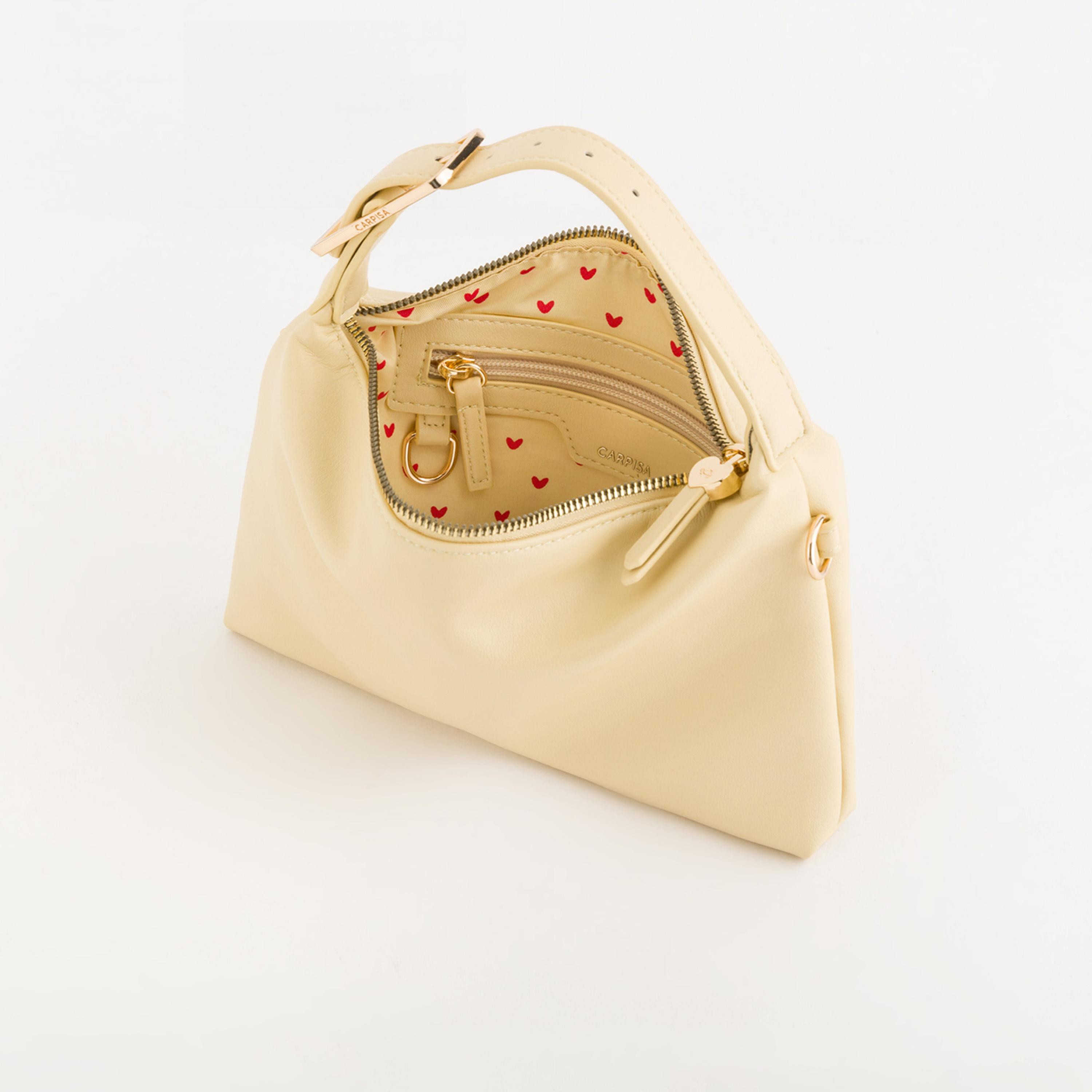 Carpisa Dafne Plain Top Handle Crossbody Bag with Zipper closure and Detachable Strap | 25 X 2.5 X 14.5 CM-women-bagsandwallets-handbags-image-3