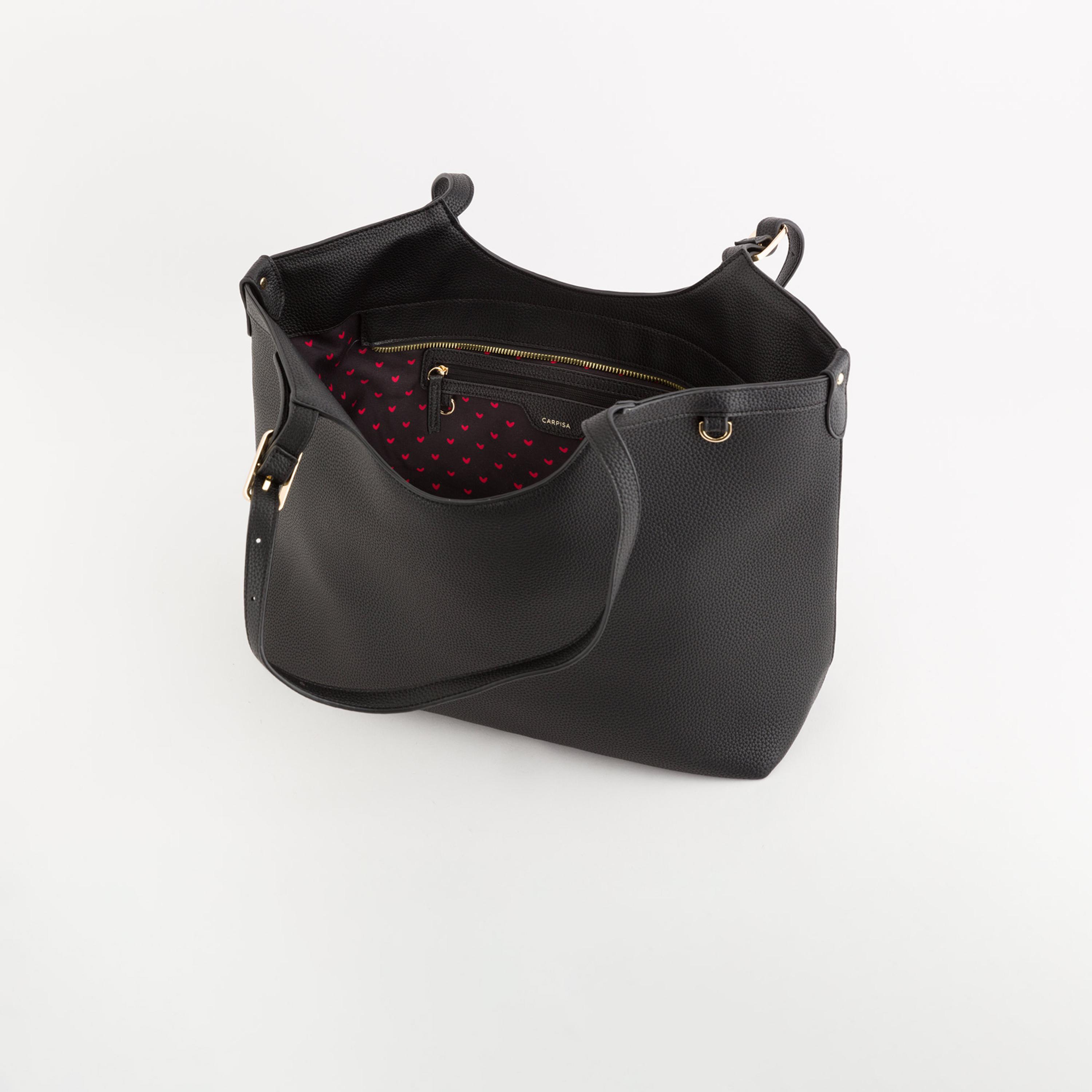 Carpisa Rosa V2 Textured Double Handle Tote Bag with Zipper closure | 34 X 16 X 31 CM-women-bagsandwallets-handbags-image-4