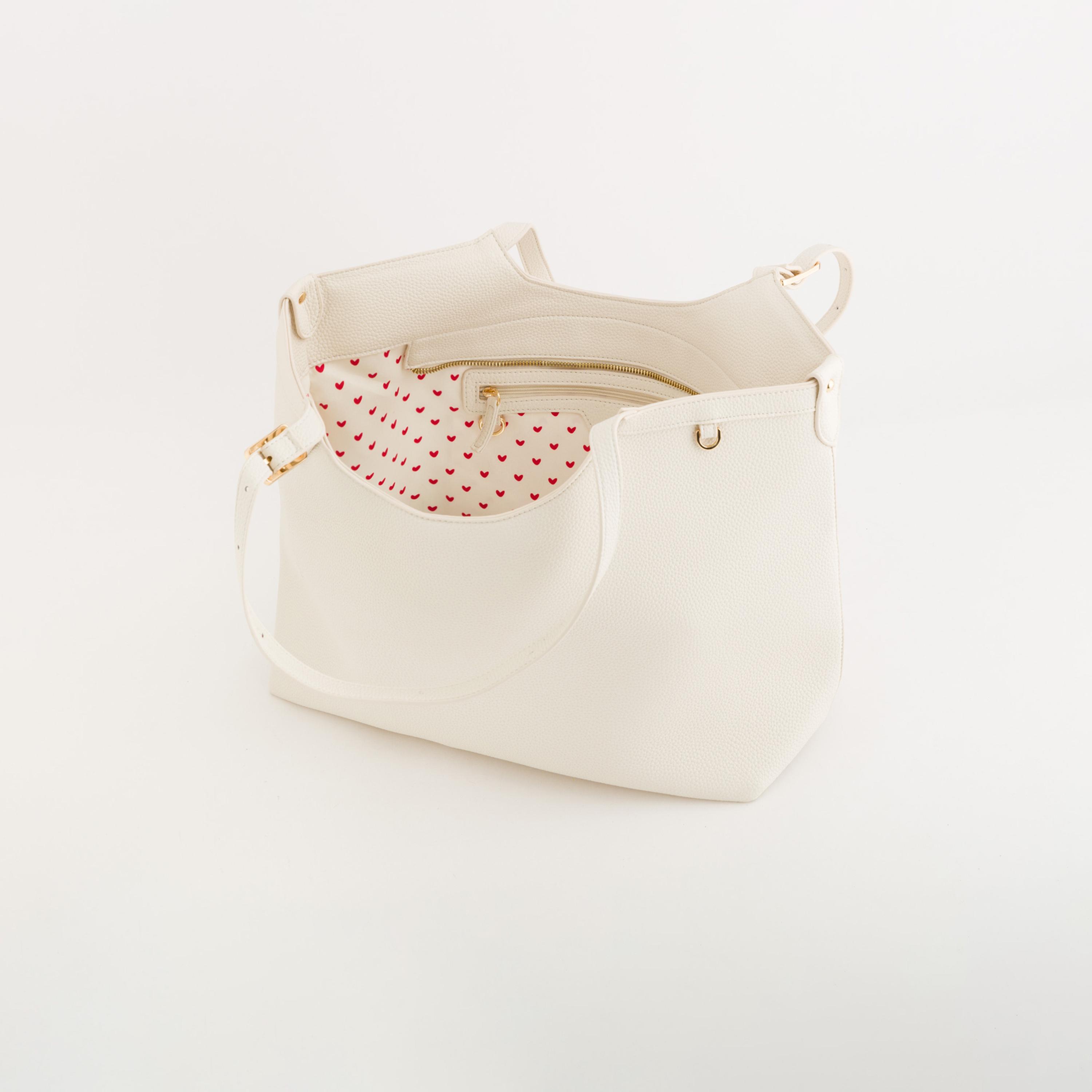 Carpisa Rosa V2 Textured Double Handle Tote Bag with Zipper closure | 34 X 16 X 31 CM-women-bagsandwallets-handbags-image-4