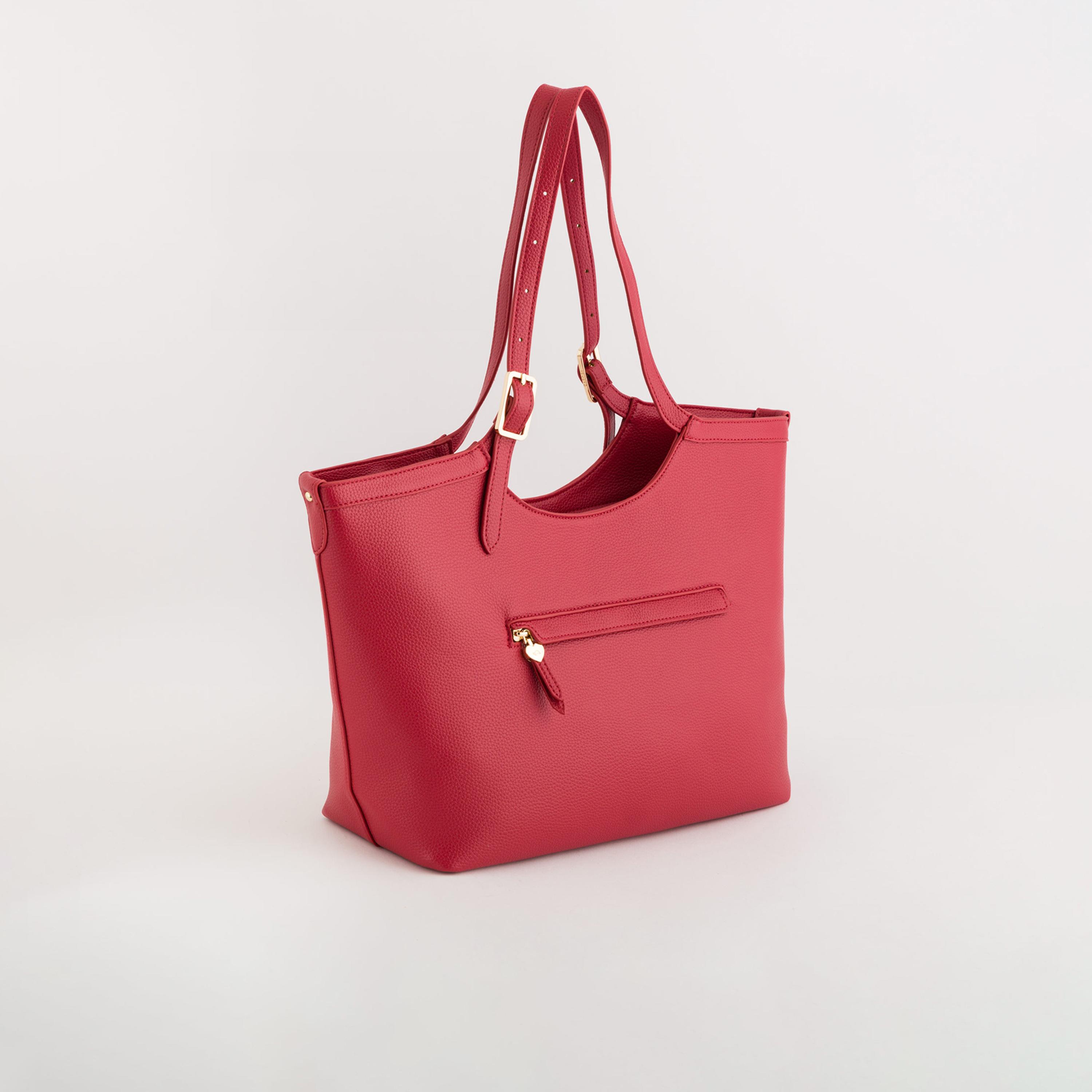 Carpisa Rosa V2 Textured Double Handle Tote Bag with Zipper closure | 34 X 16 X 31 CM-women-bagsandwallets-handbags-image-3